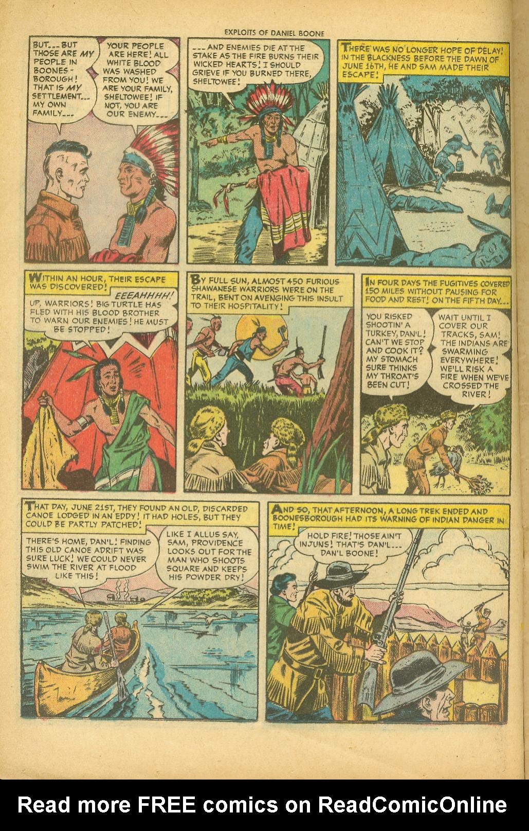 Read online Exploits of Daniel Boone comic -  Issue #1 - 12