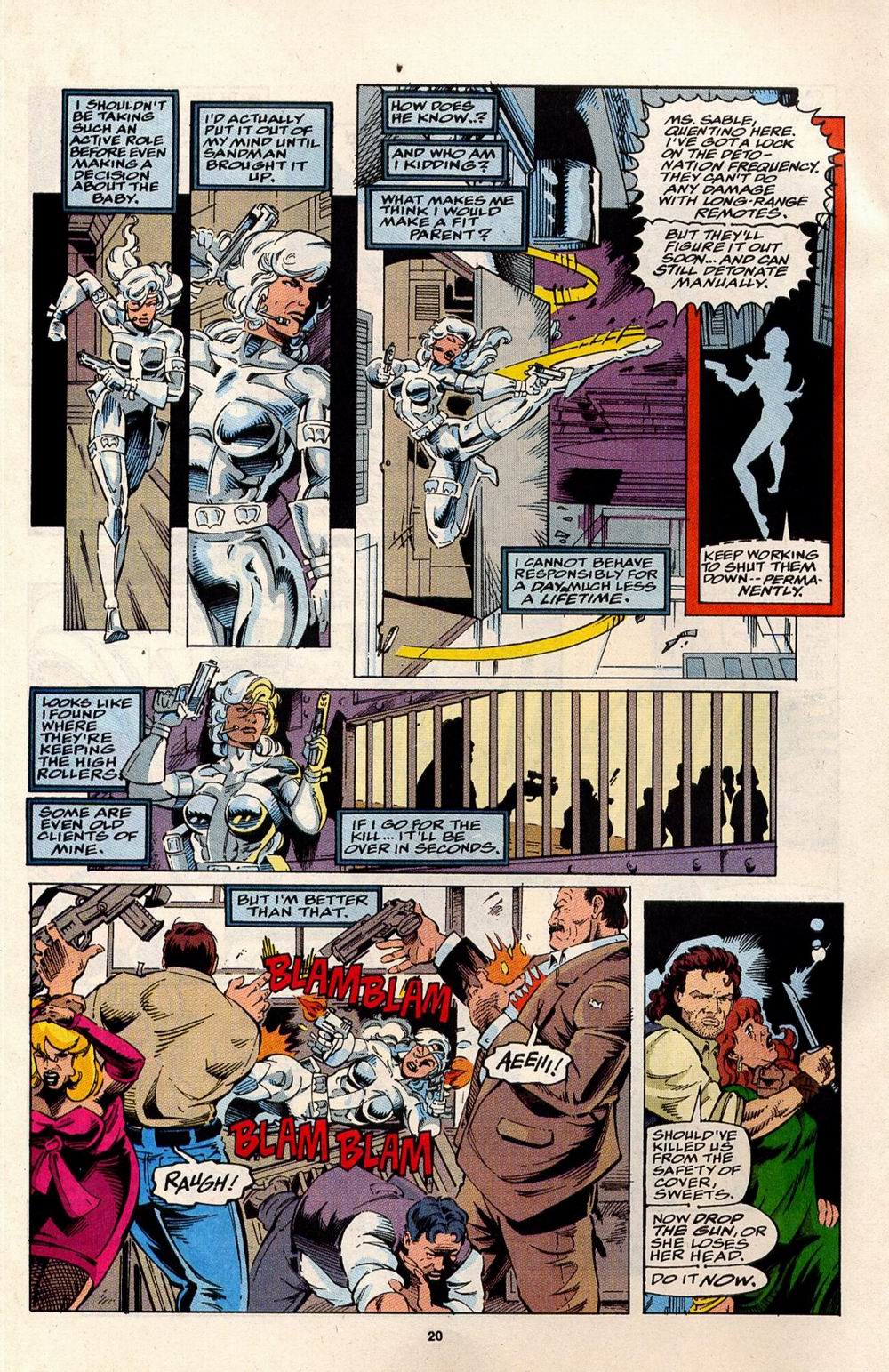 Read online Silver Sable and the Wild Pack comic -  Issue #32 - 16