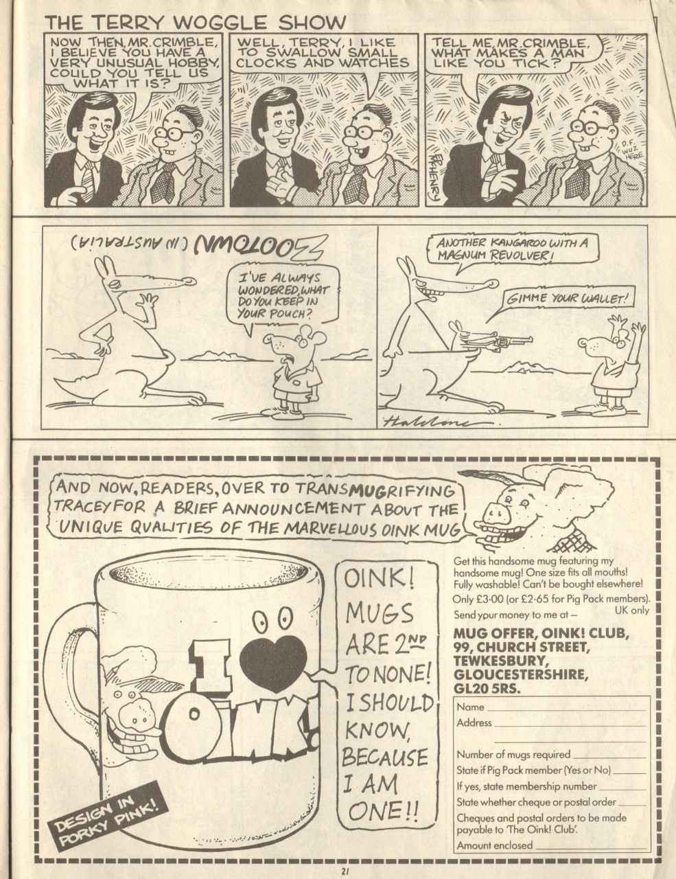 Read online Oink! comic -  Issue #61 - 21