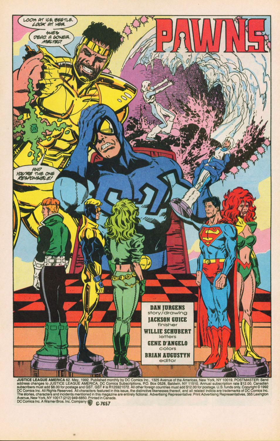 Read online Justice League America comic -  Issue #62 - 2
