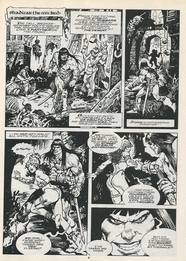 Read online The Savage Sword Of Conan comic -  Issue #217 - 11