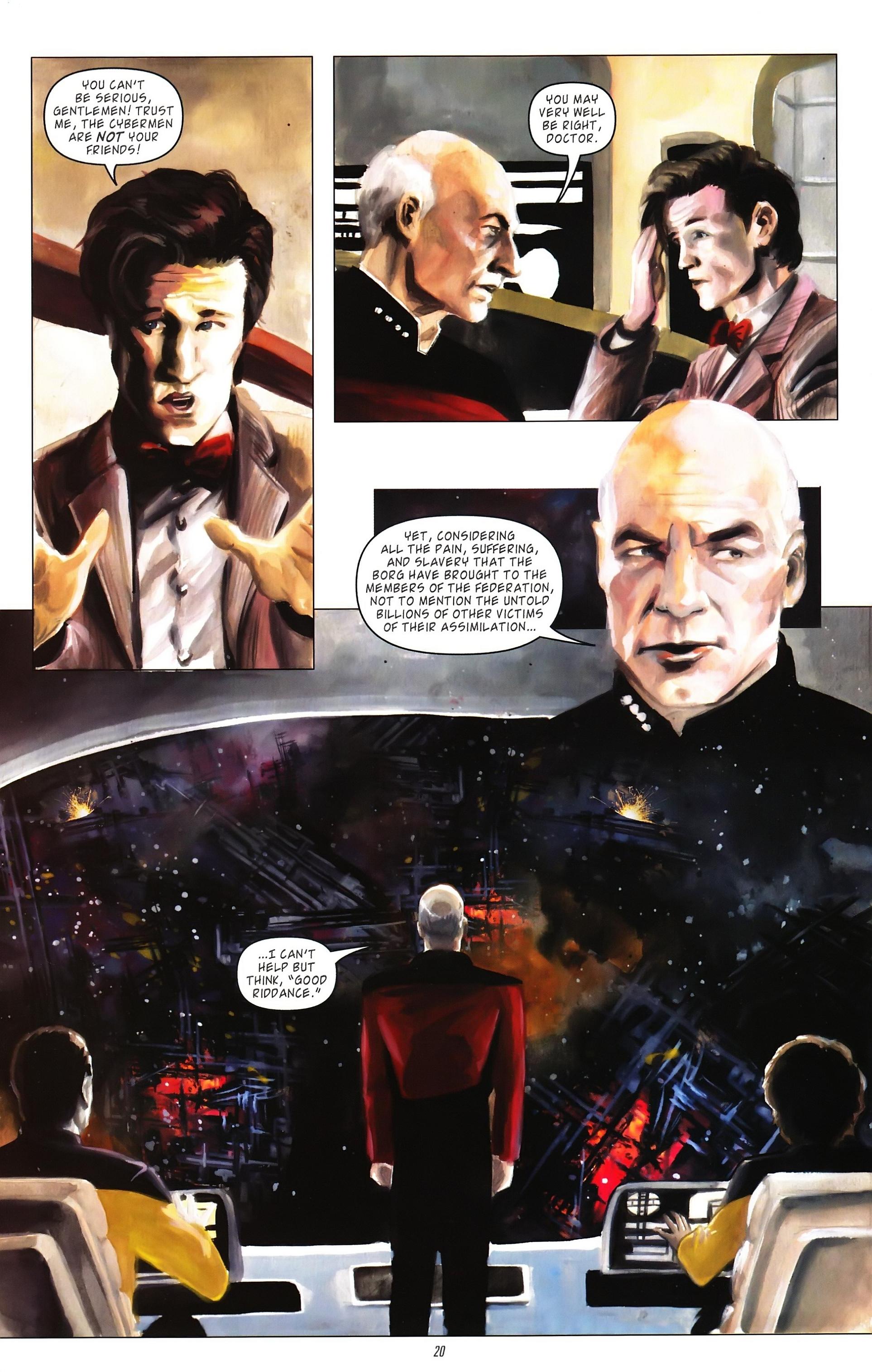 Read online Star Trek: The Next Generation/Doctor Who: Assimilation² comic -  Issue #4 - 24