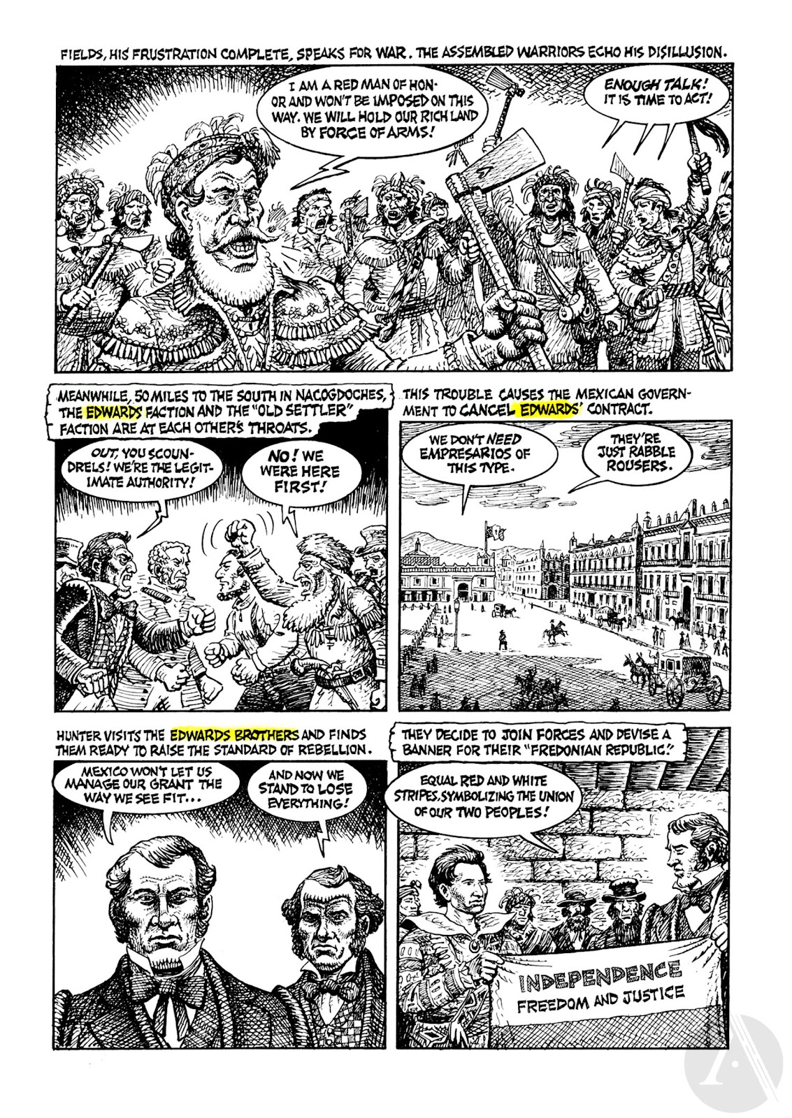 Indian Lover: Sam Houston & the Cherokees issue TPB - Page 36