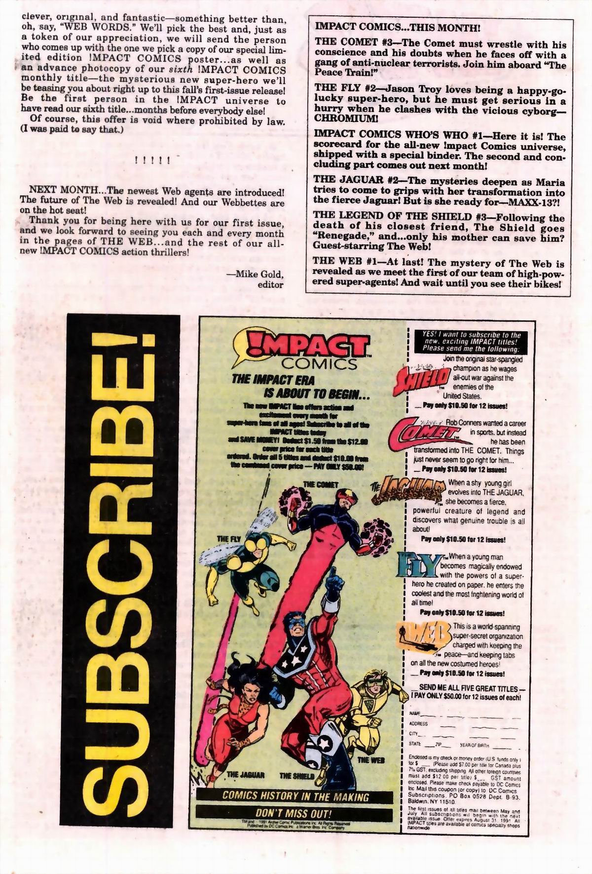 Read online The Web (1991) comic -  Issue #1 - 25