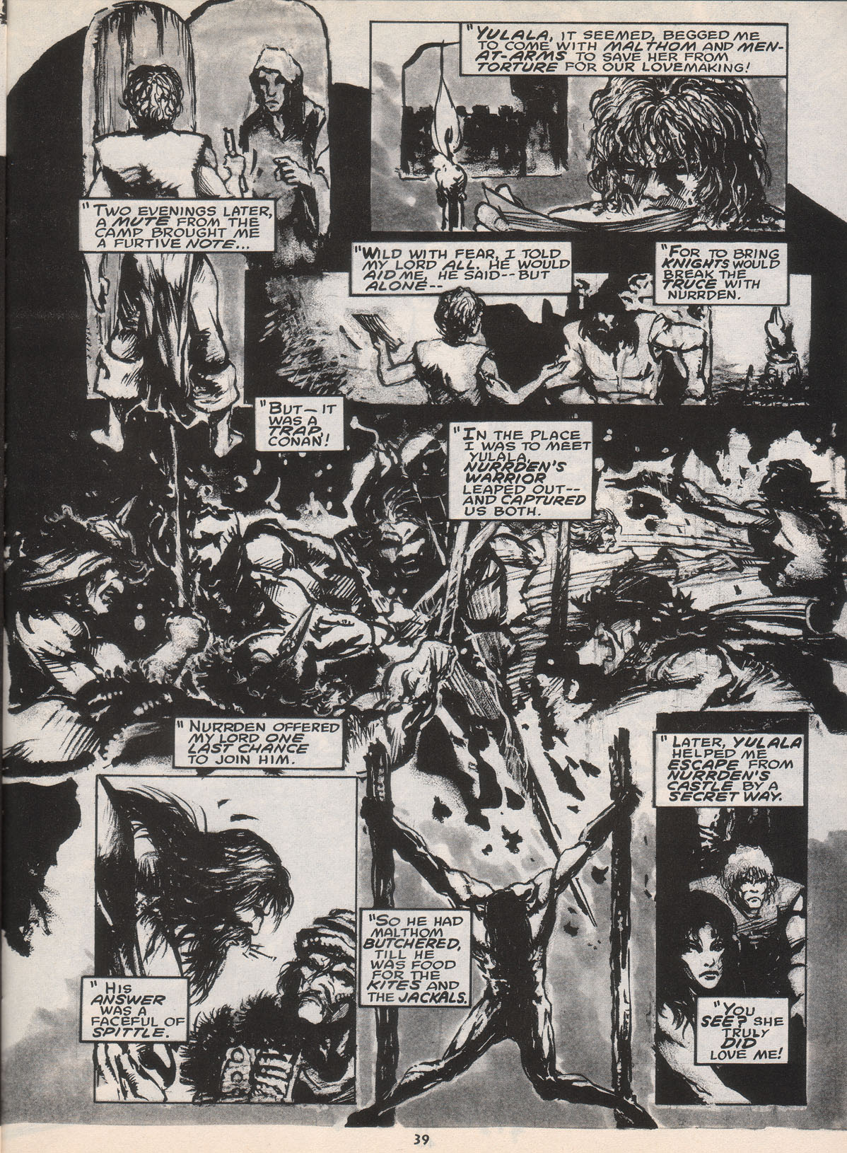 Read online The Savage Sword Of Conan comic -  Issue #222 - 40