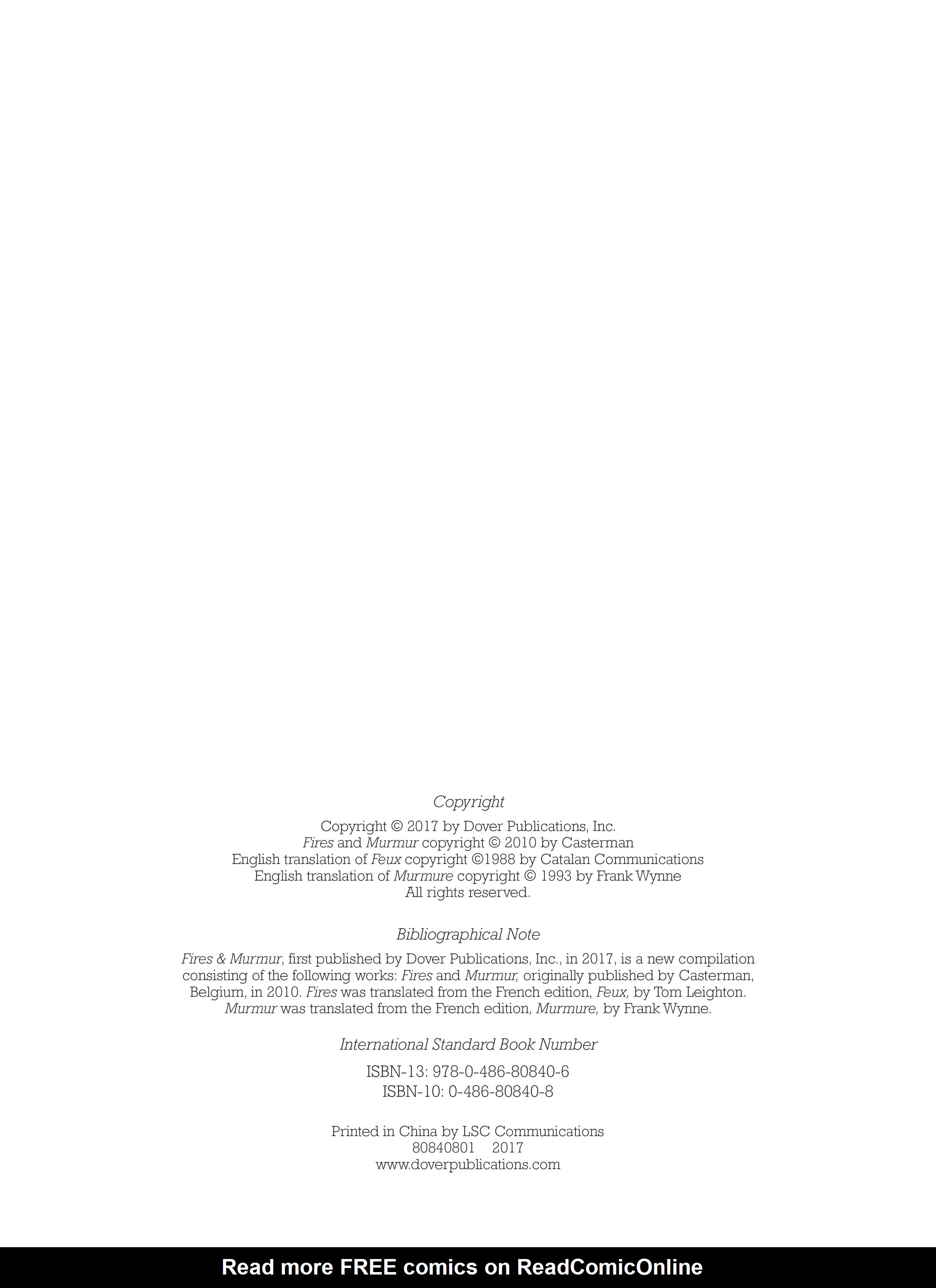 Read online Fires & Murmur comic -  Issue # TPB - 4