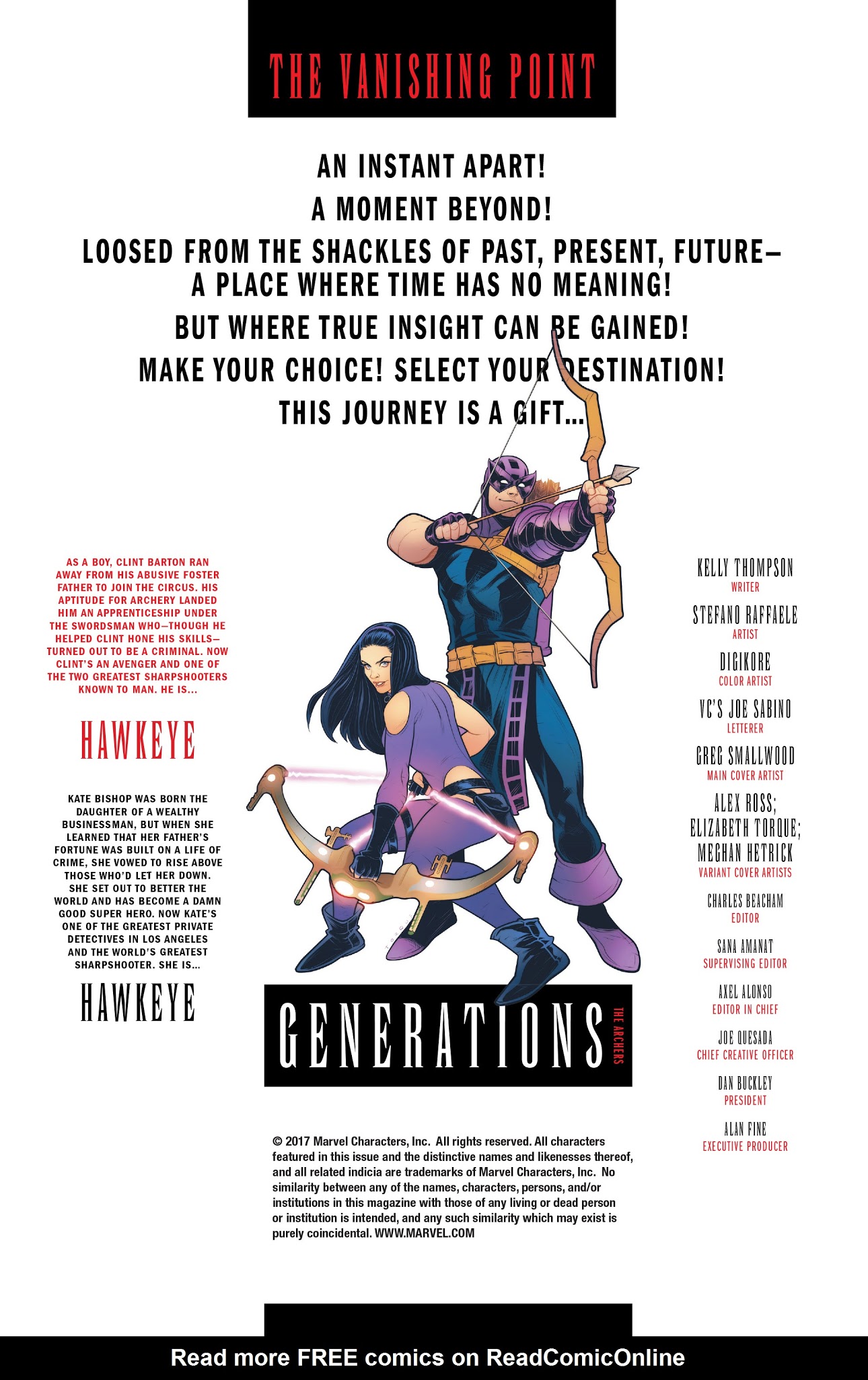 Read online Generations: Hawkeye & Hawkeye comic -  Issue # Full - 2