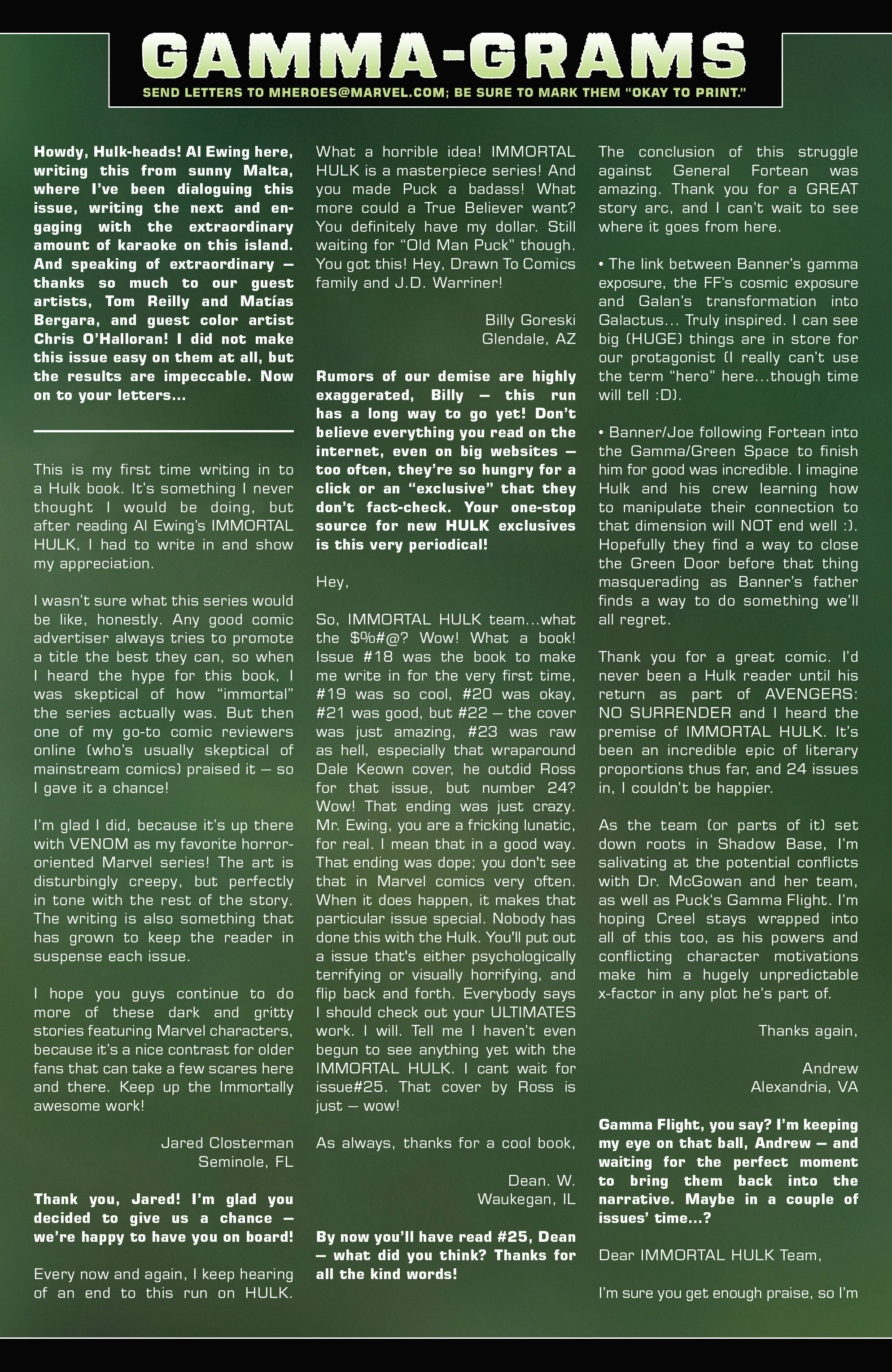 Read online Immortal Hulk comic -  Issue #28 - 22