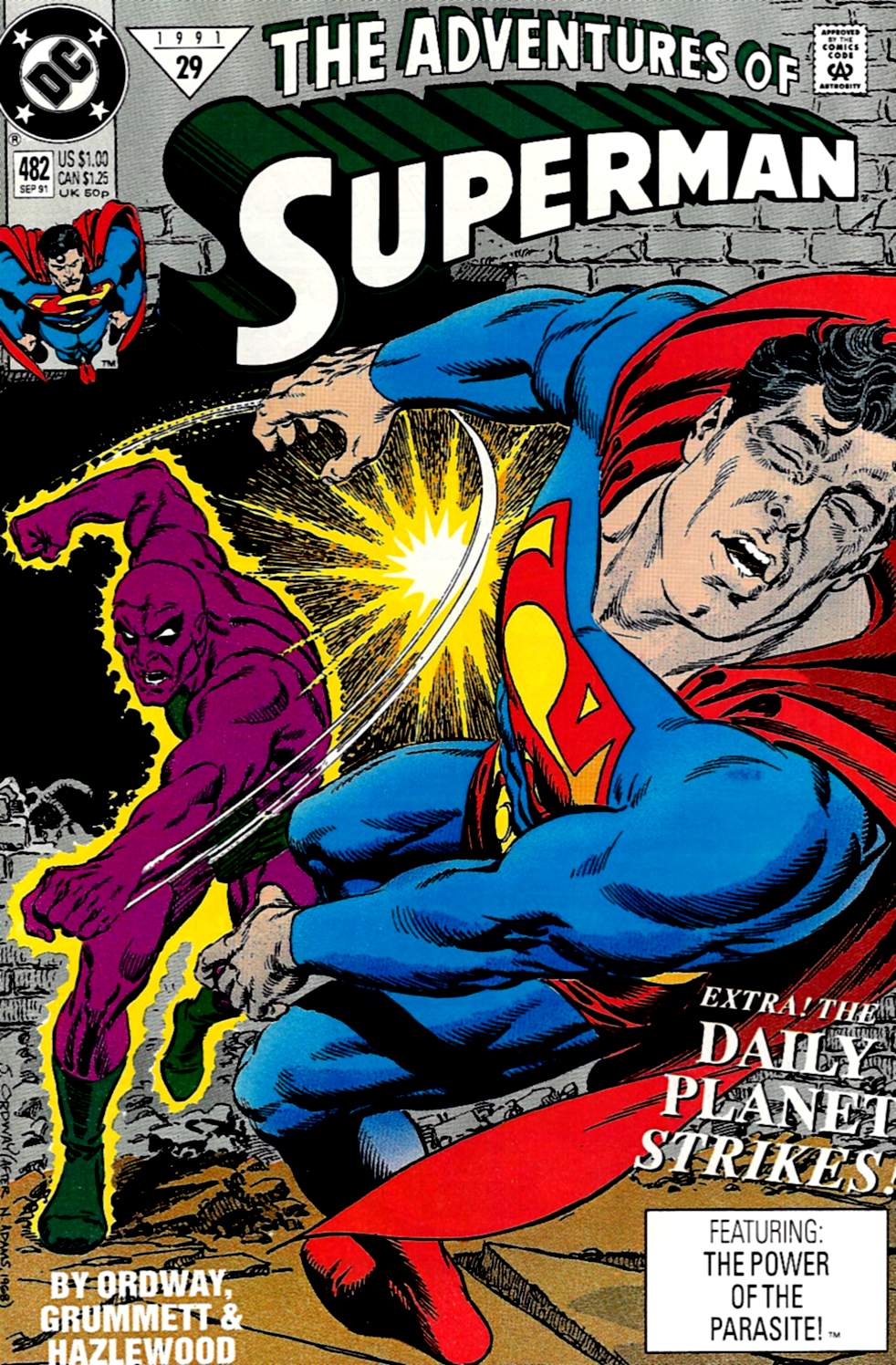 Read online Adventures of Superman (1987) comic -  Issue #482 - 1