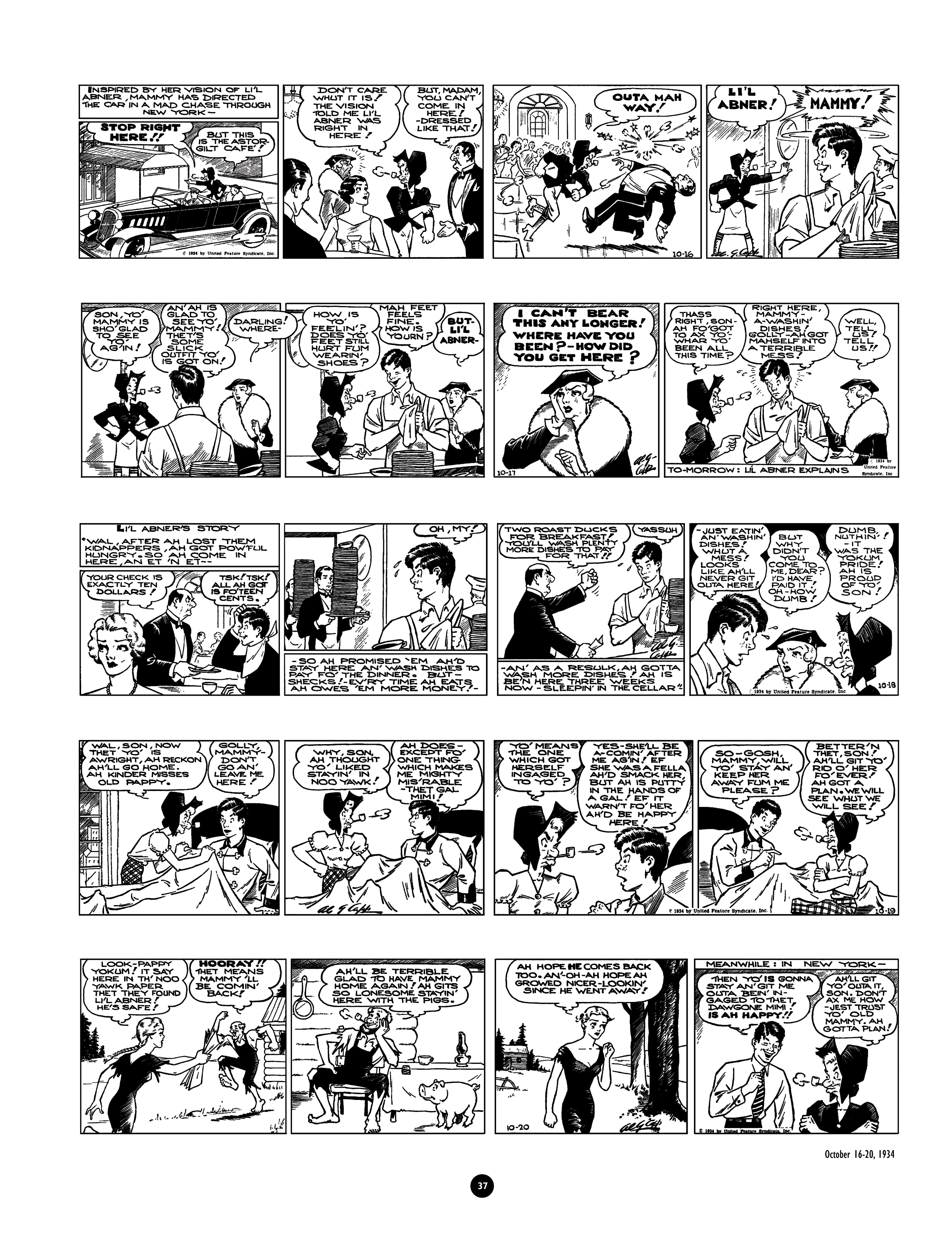 Read online Al Capp's Li'l Abner Complete Daily & Color Sunday Comics comic -  Issue # TPB 1 (Part 1) - 38
