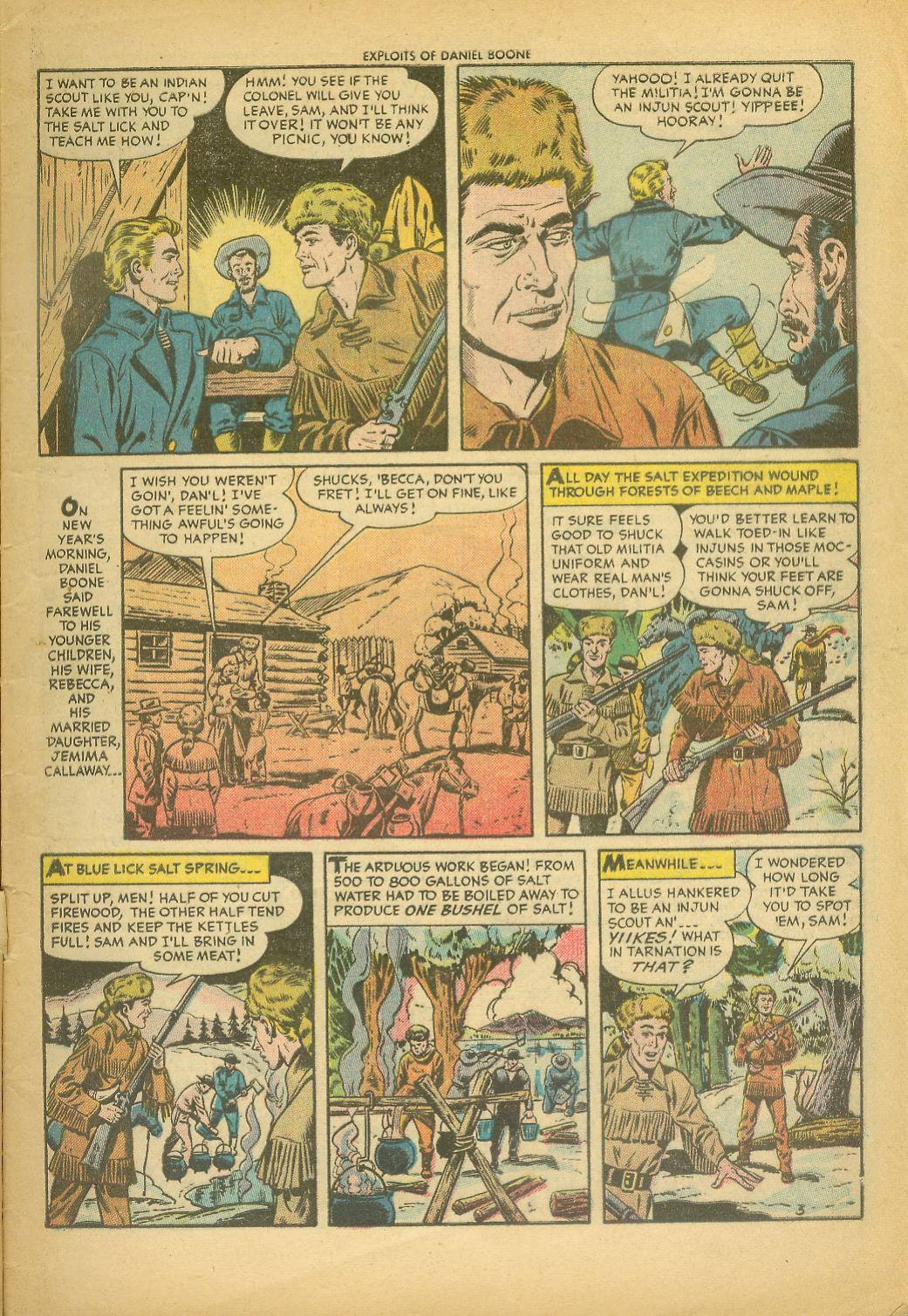Read online Exploits of Daniel Boone comic -  Issue #1 - 5
