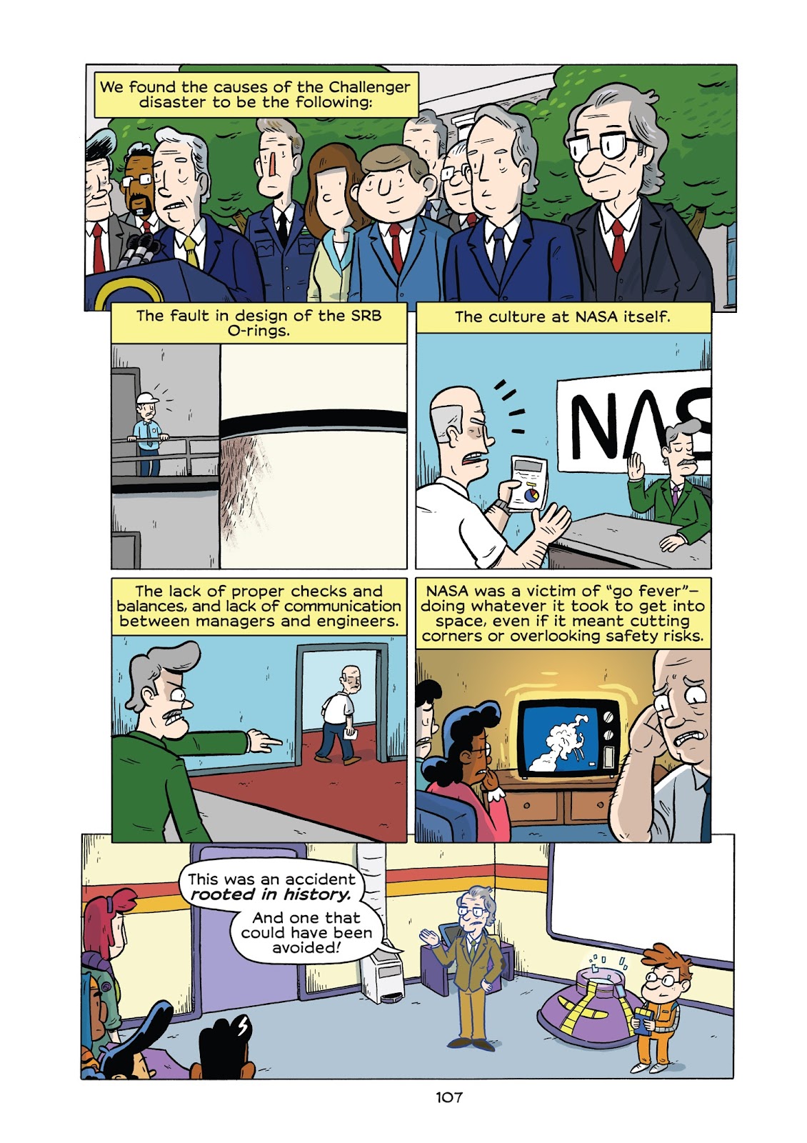 History Comics: The Challenger Disaster: Tragedy in the Skies issue TPB - Page 112