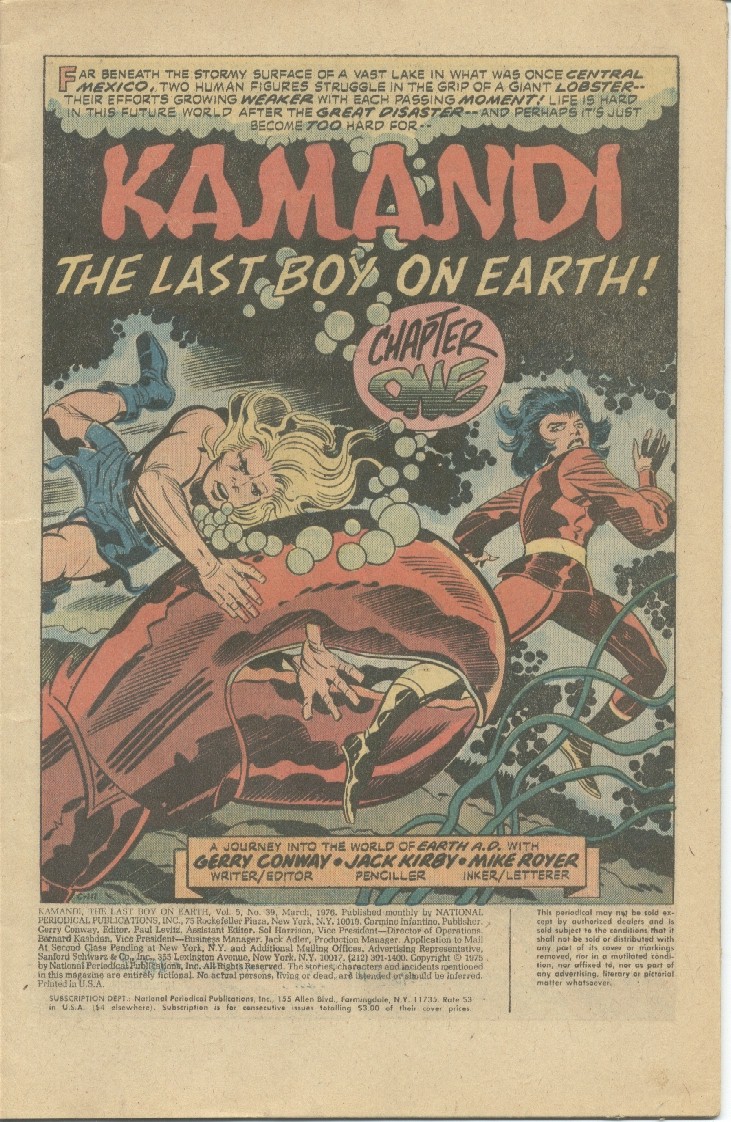 Read online Kamandi, The Last Boy On Earth comic -  Issue #39 - 2