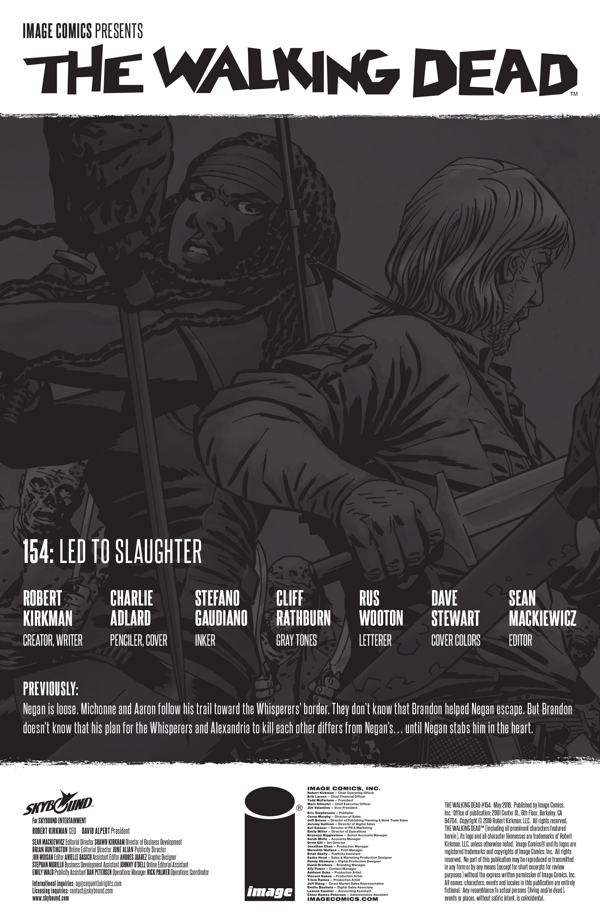 Read online The Walking Dead comic -  Issue #154 - 2