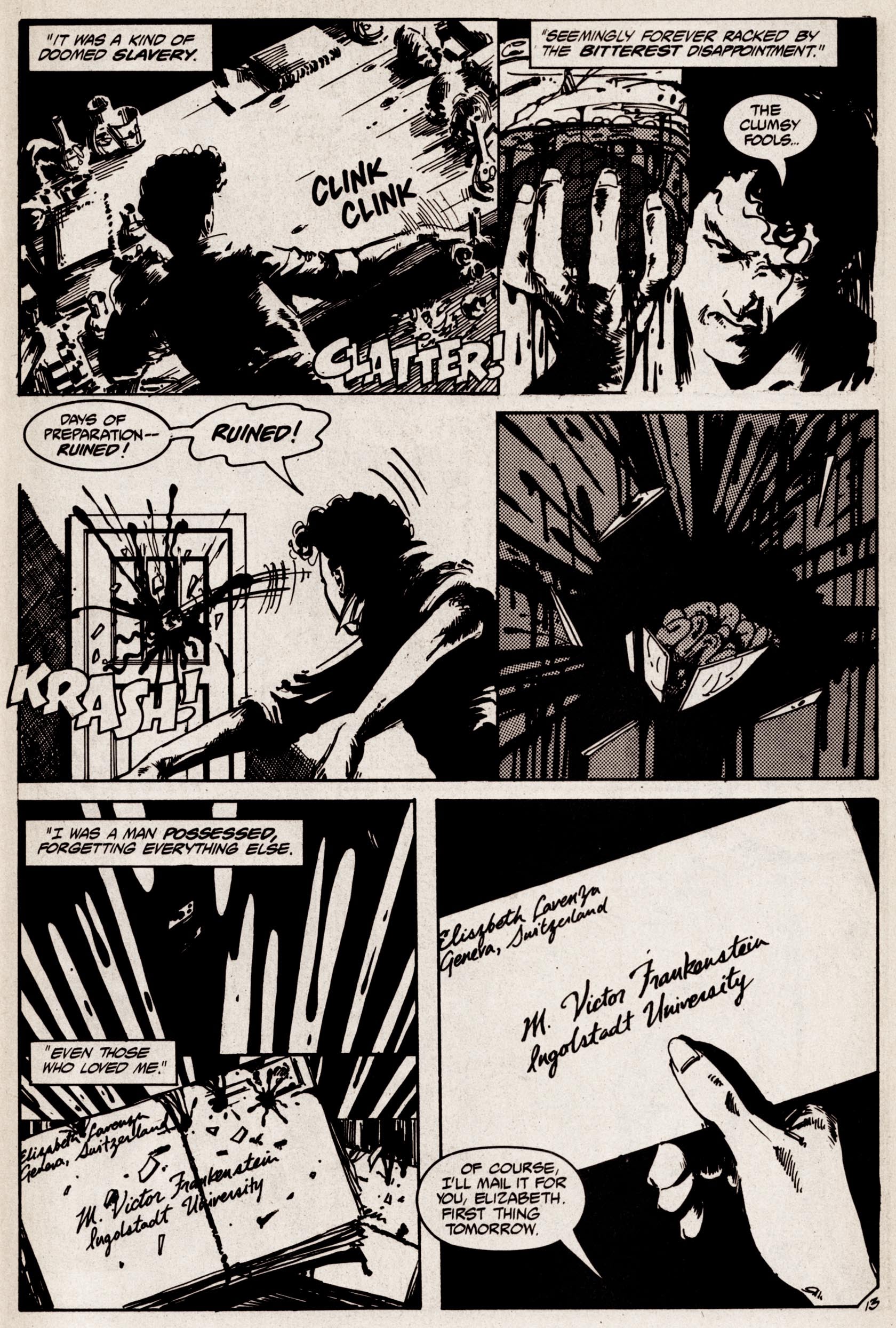 Read online Frankenstein (1989) comic -  Issue #1 - 15