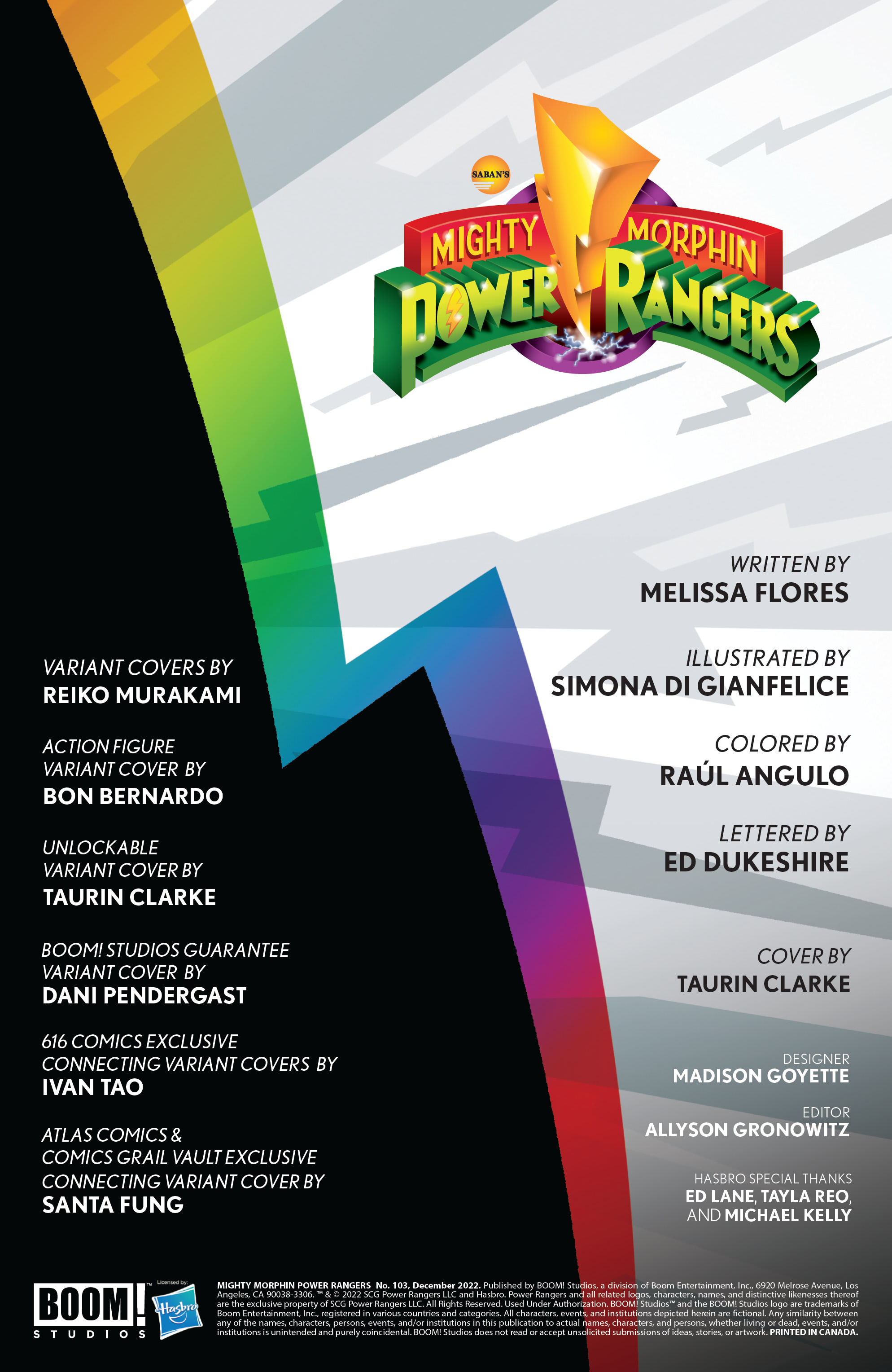 Read online Mighty Morphin Power Rangers comic -  Issue #103 - 2