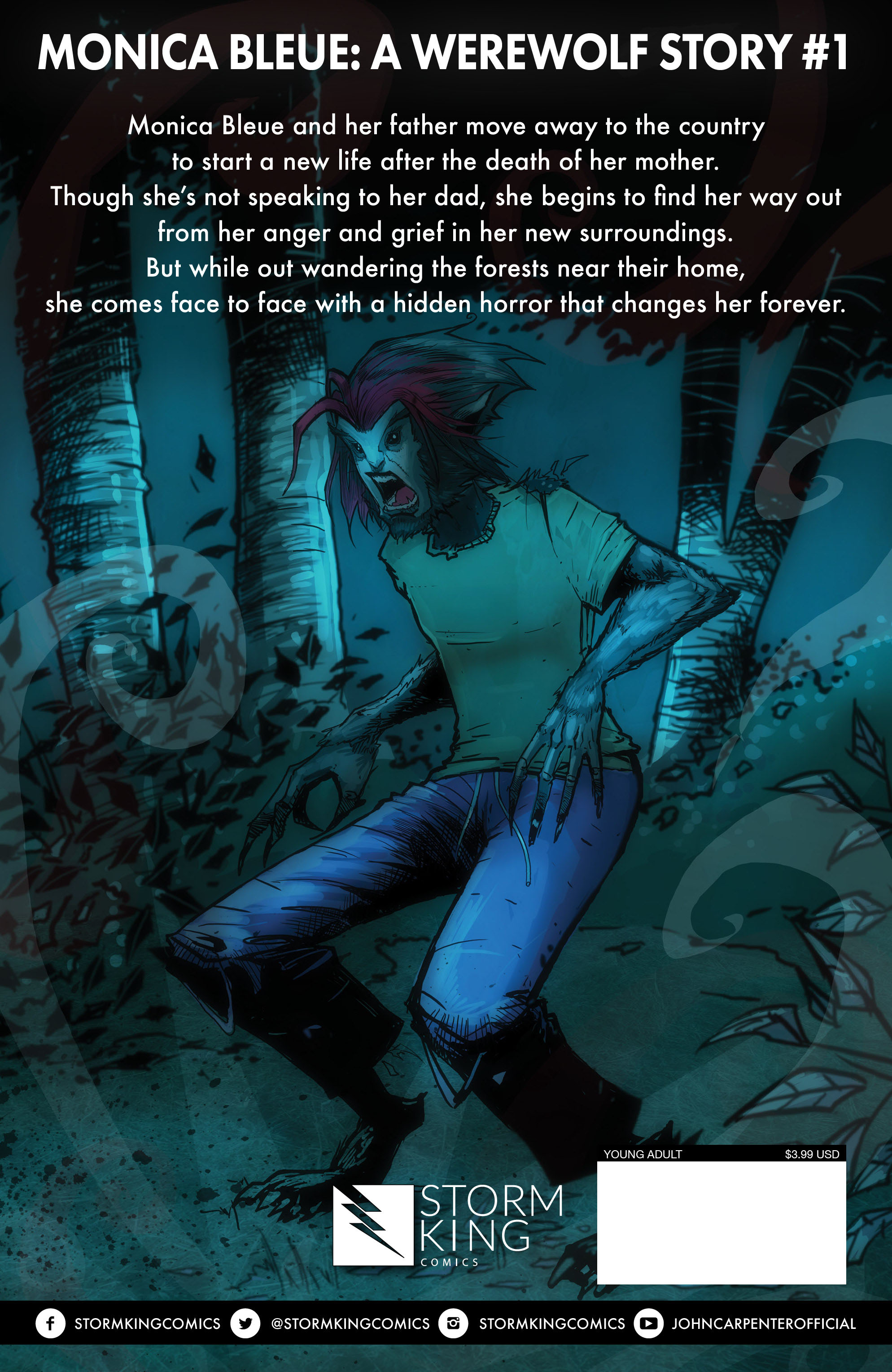 Read online John Carpenter Presents Storm Kids: Monica Bleue: A Werewolf Story comic -  Issue #1 - 29