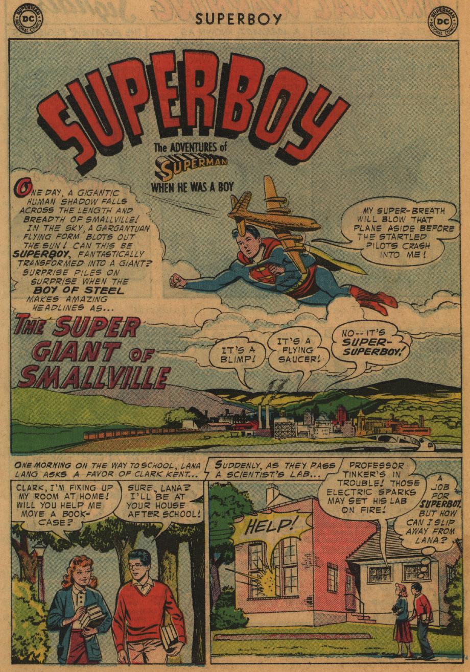 Read online Superboy (1949) comic -  Issue #50 - 22