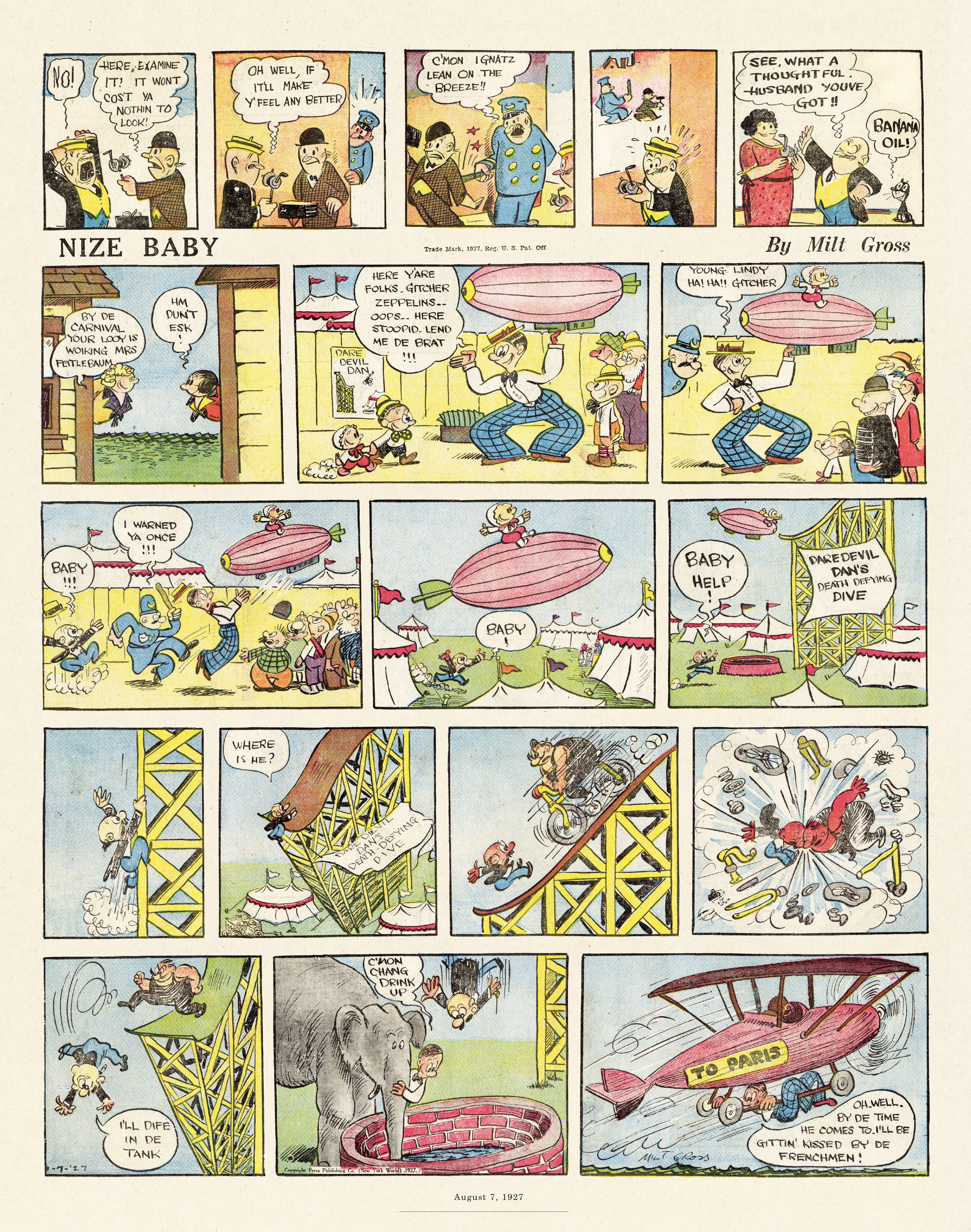 Read online Gross Exaggerations: The Meshuga Comic Strips of Milt Gross comic -  Issue # TPB - 44