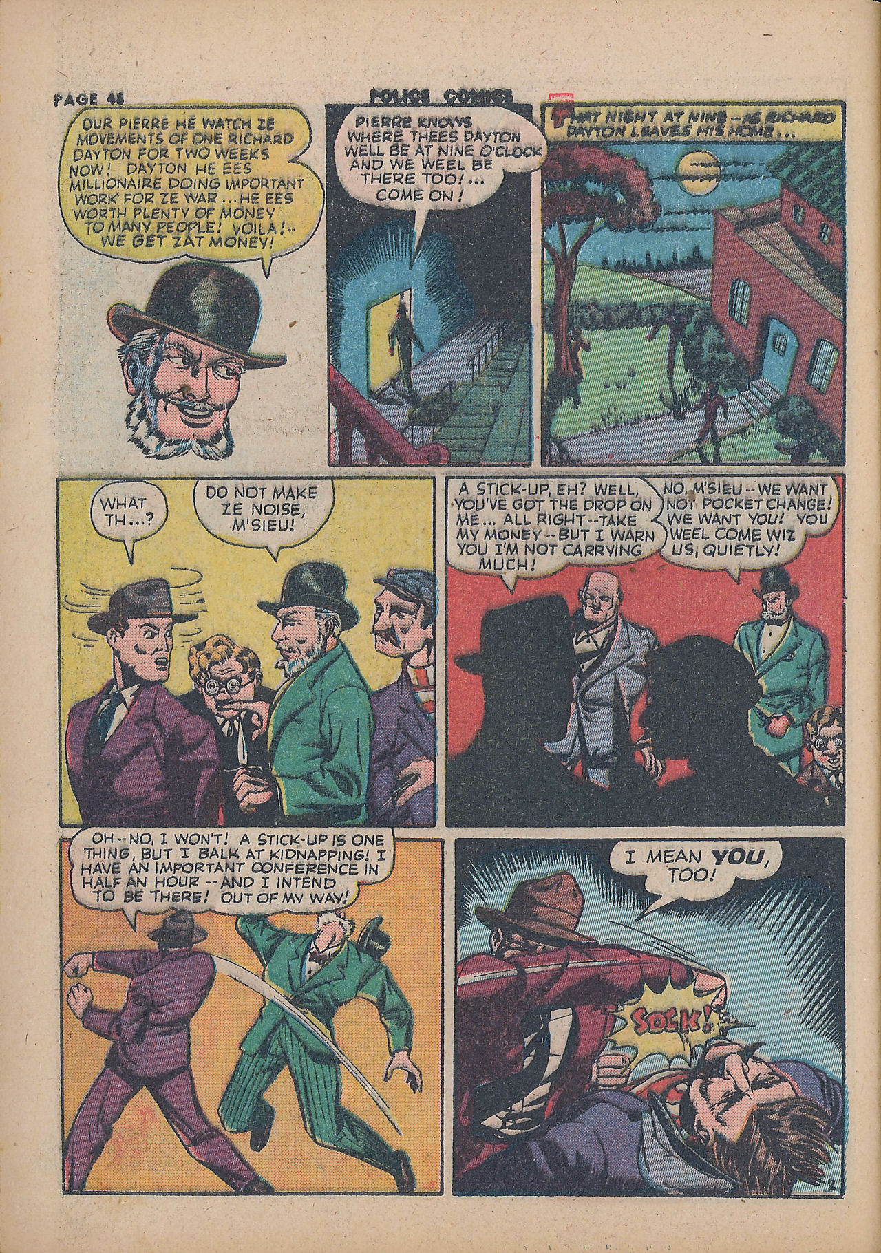 Read online Police Comics comic -  Issue #21 - 50