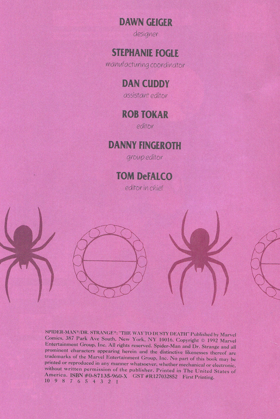 Read online Spider-Man/Dr. Strange: "The Way to Dusty Death" comic -  Issue # Full - 66