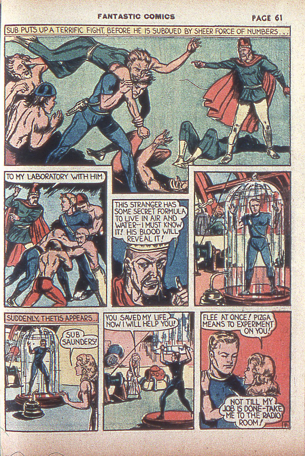 Read online Fantastic Comics comic -  Issue #4 - 62