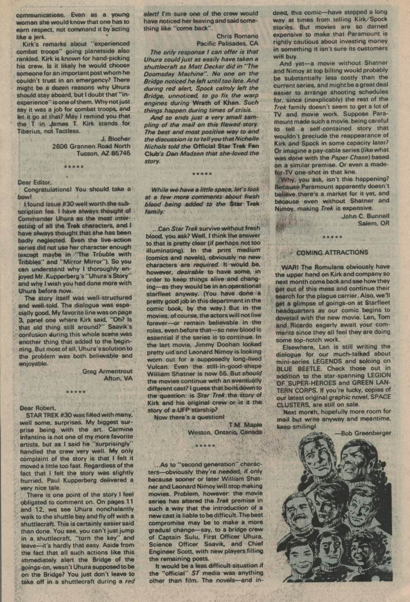 Read online Star Trek (1984) comic -  Issue #34 - 25