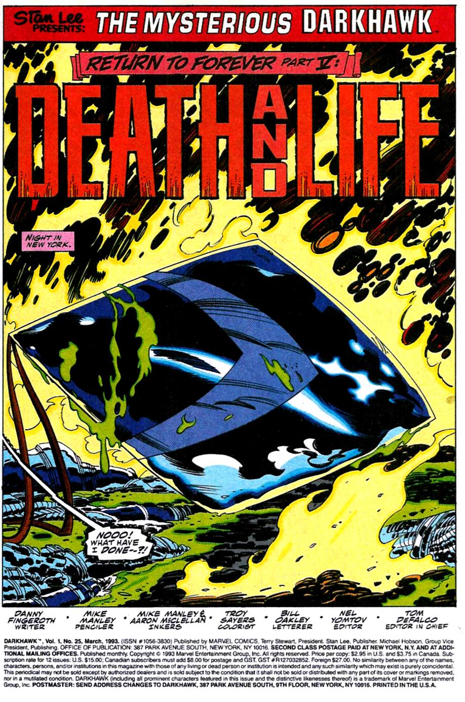 Read online Darkhawk (1991) comic -  Issue #25 - 2