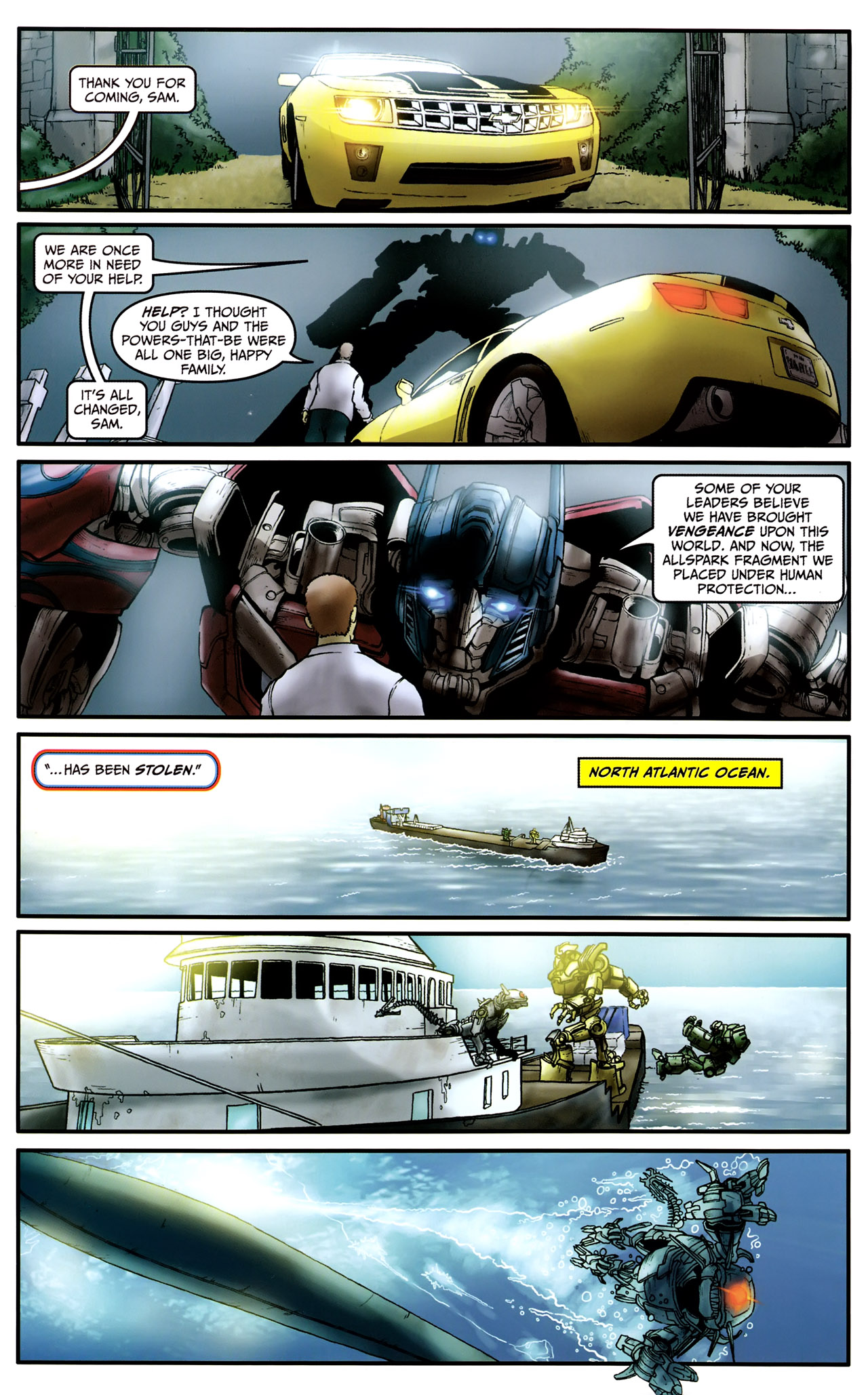 Read online Transformers: Revenge of the Fallen — Official Movie Adaptation comic -  Issue #1 - 23