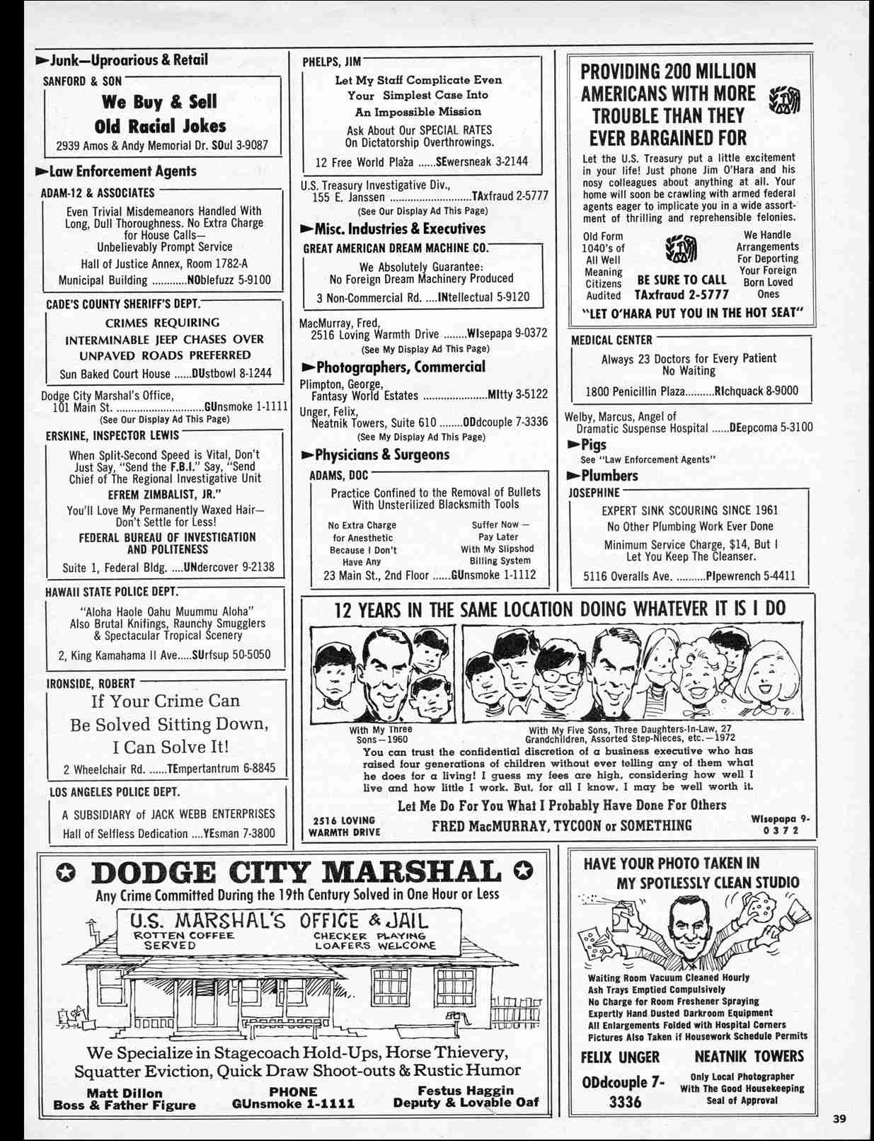 Read online MAD comic -  Issue #154 - 41