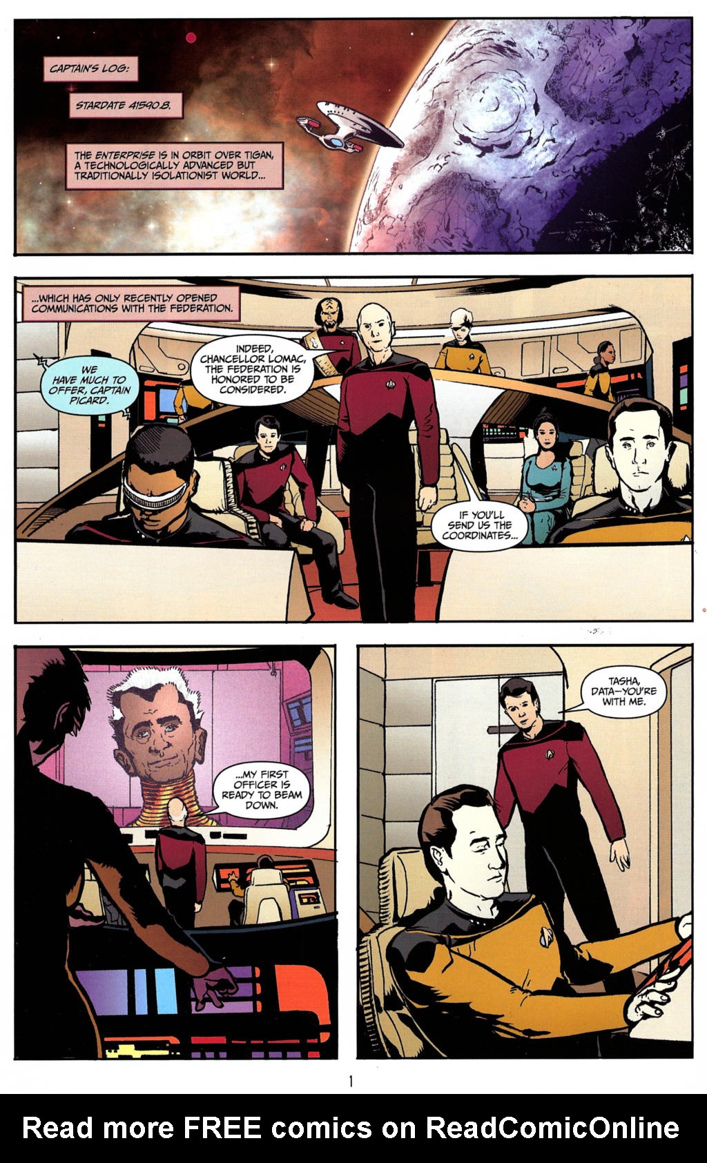 Star Trek: The Next Generation: The Space Between Issue #1 #1 - English 3