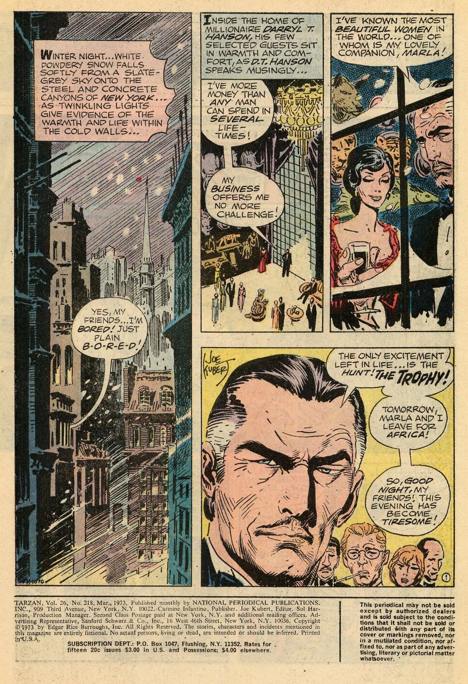 Read online Tarzan (1972) comic -  Issue #218 - 3