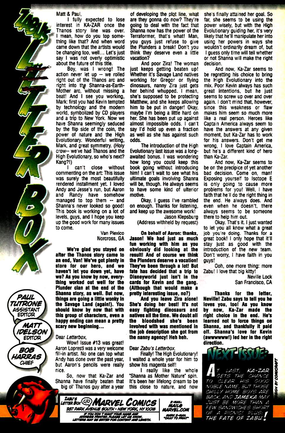 Read online Ka-Zar (1997) comic -  Issue #16 - 24