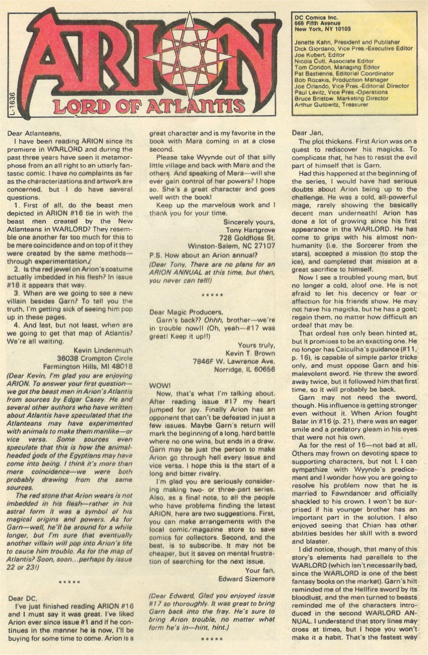 Read online Arion, Lord of Atlantis comic -  Issue #20 - 26