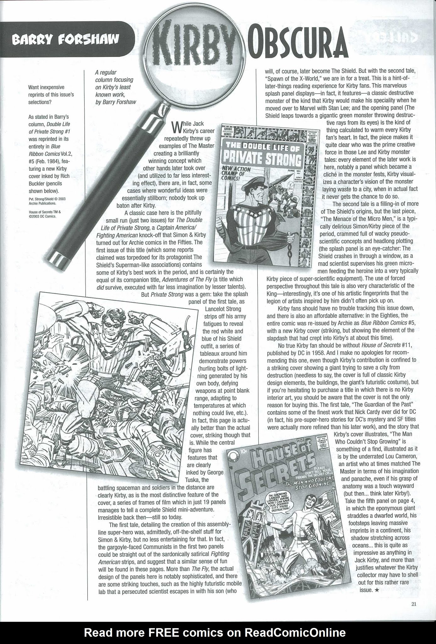 Read online The Jack Kirby Collector comic -  Issue #39 - 23