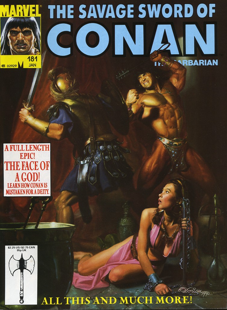 Read online The Savage Sword Of Conan comic -  Issue #181 - 1