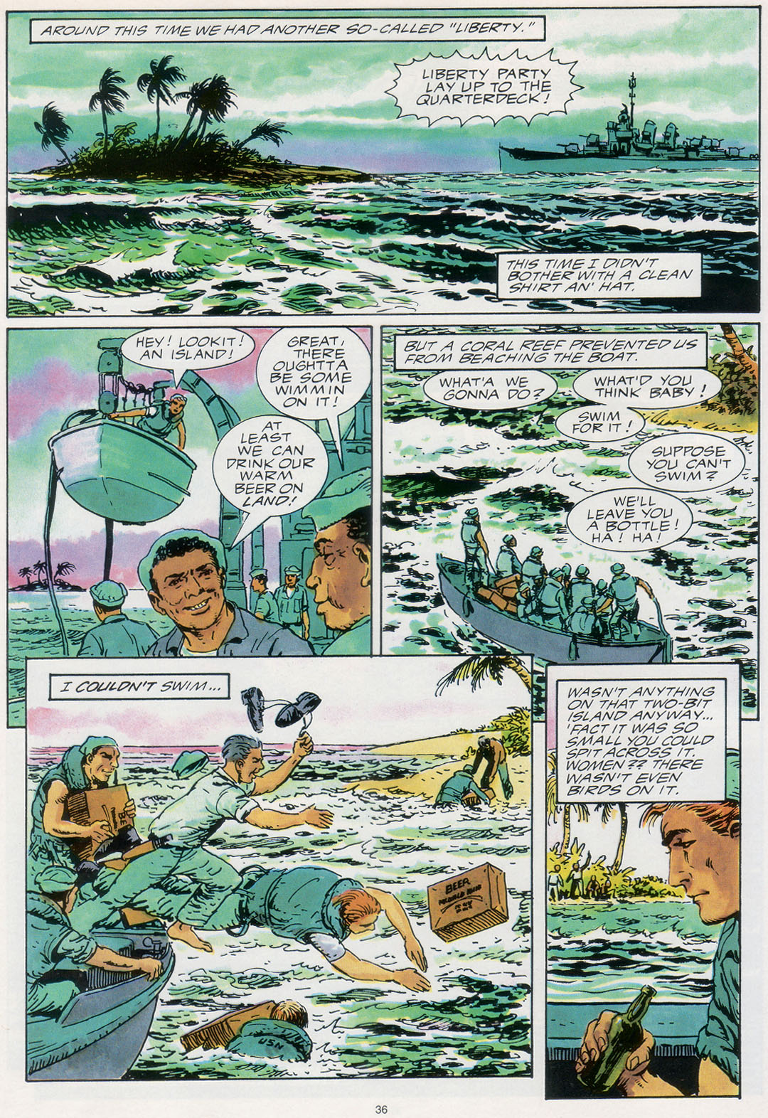 Read online Marvel Graphic Novel comic -  Issue #30 - A Sailor's Story - 42
