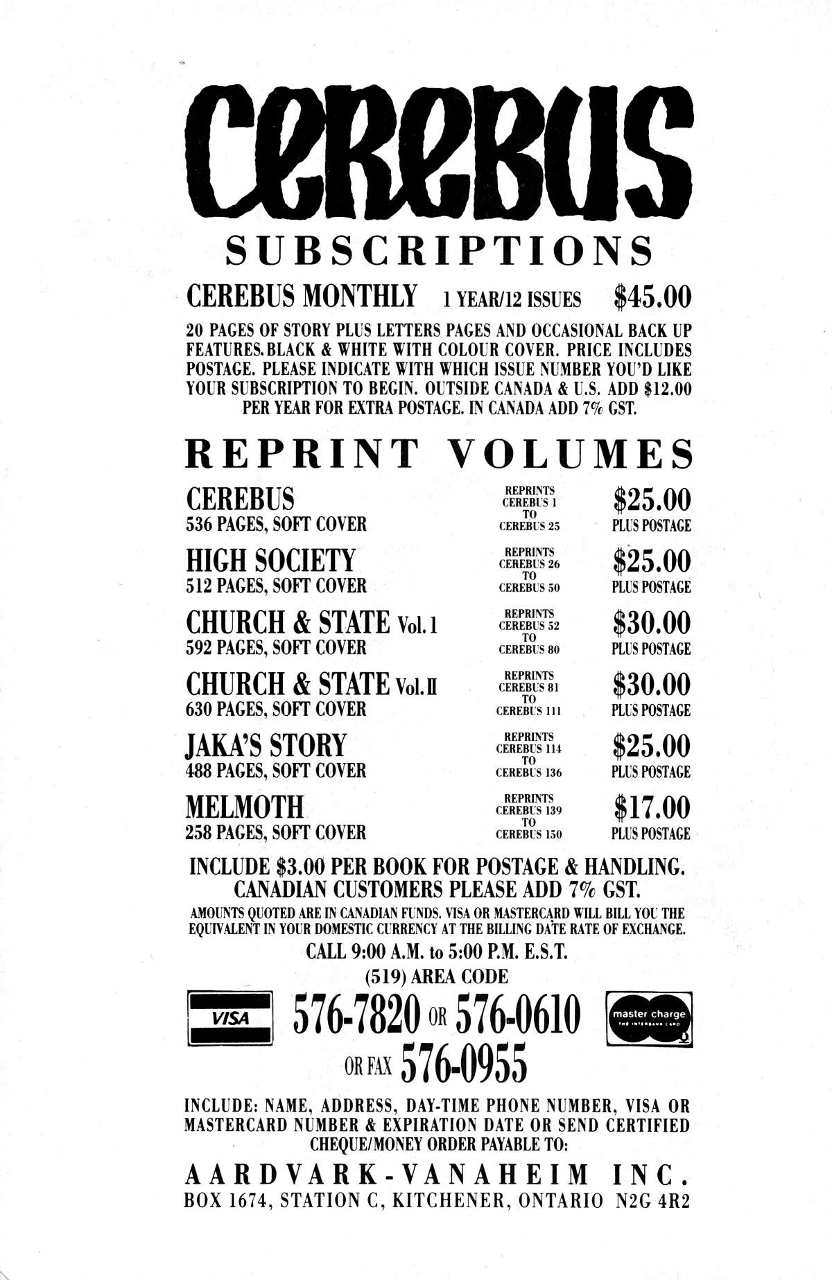 Read online Cerebus comic -  Issue #167 - 34