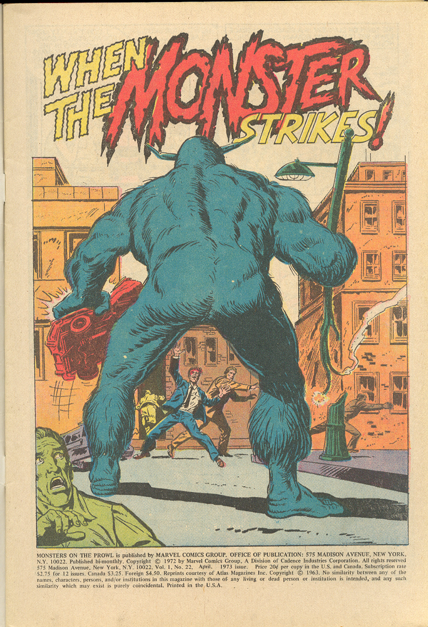 Read online Monsters on the Prowl comic -  Issue #22 - 2