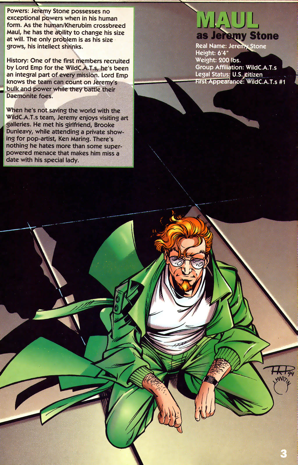 Read online WildC.A.T.s Sourcebook comic -  Issue #2 - 4