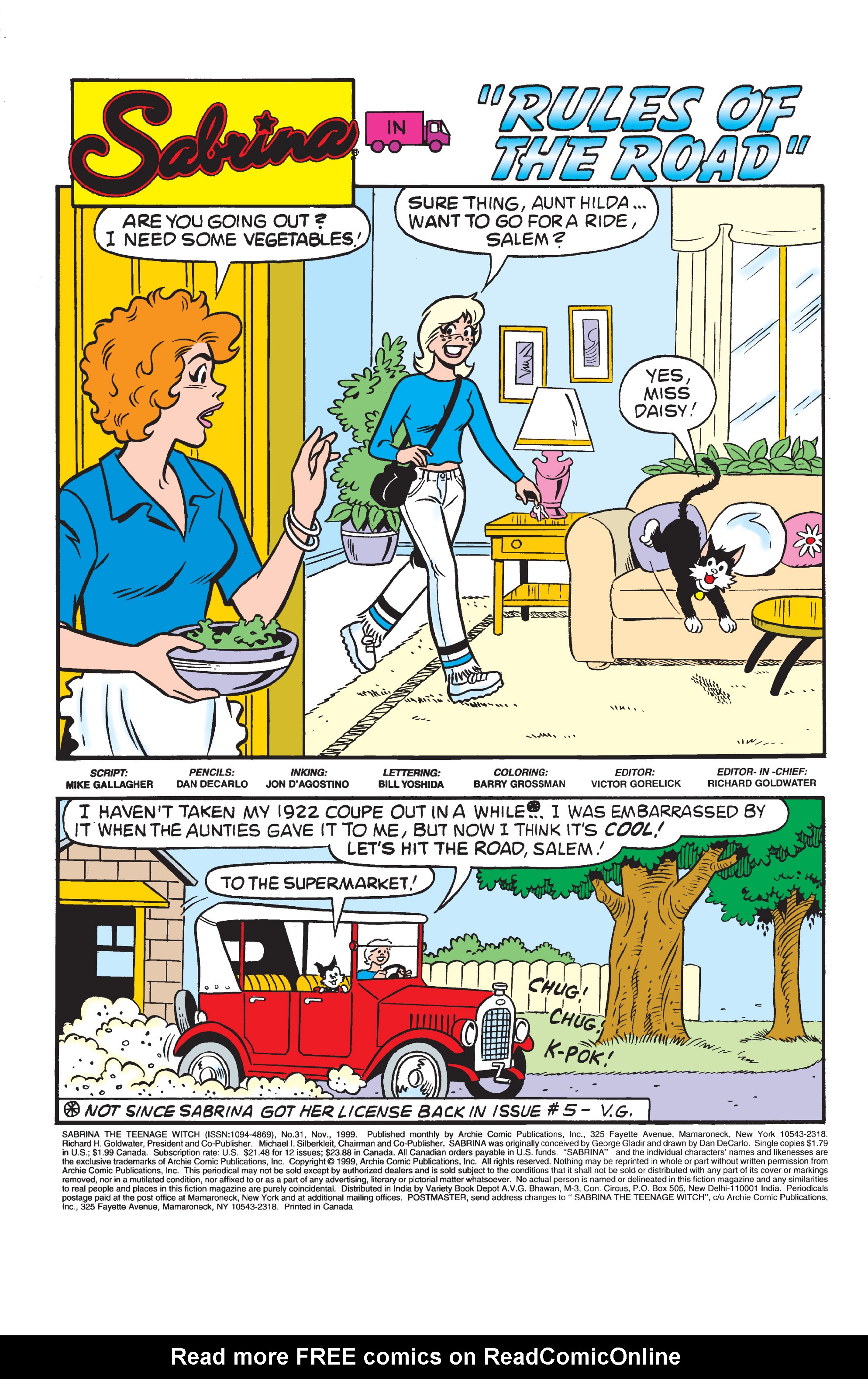 Read online Sabrina the Teenage Witch (1997) comic -  Issue #31 - 2