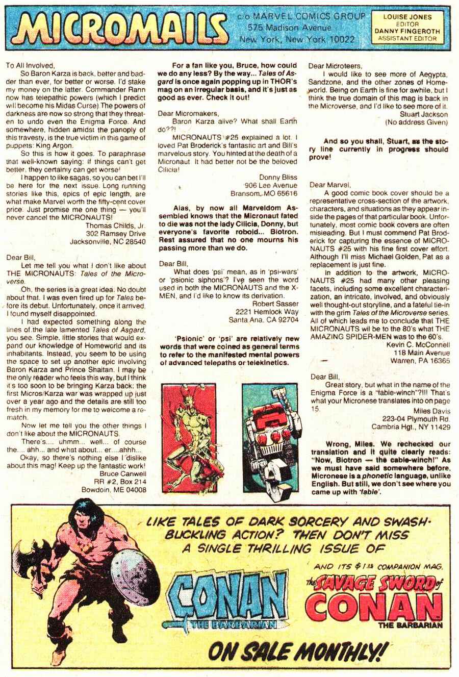 Read online Micronauts (1979) comic -  Issue #31 - 23