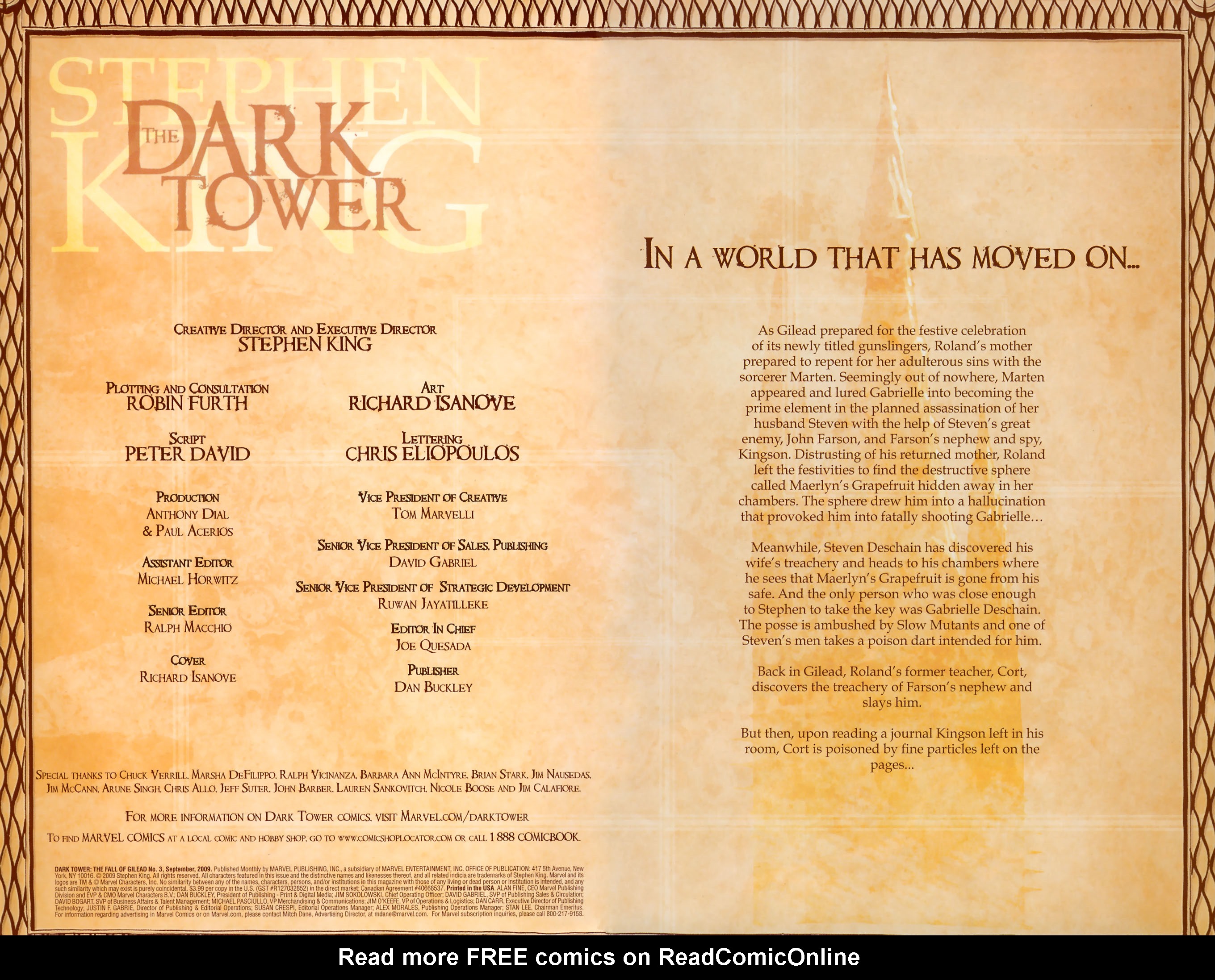 Read online Dark Tower: Fall of Gilead comic -  Issue #3 - 2