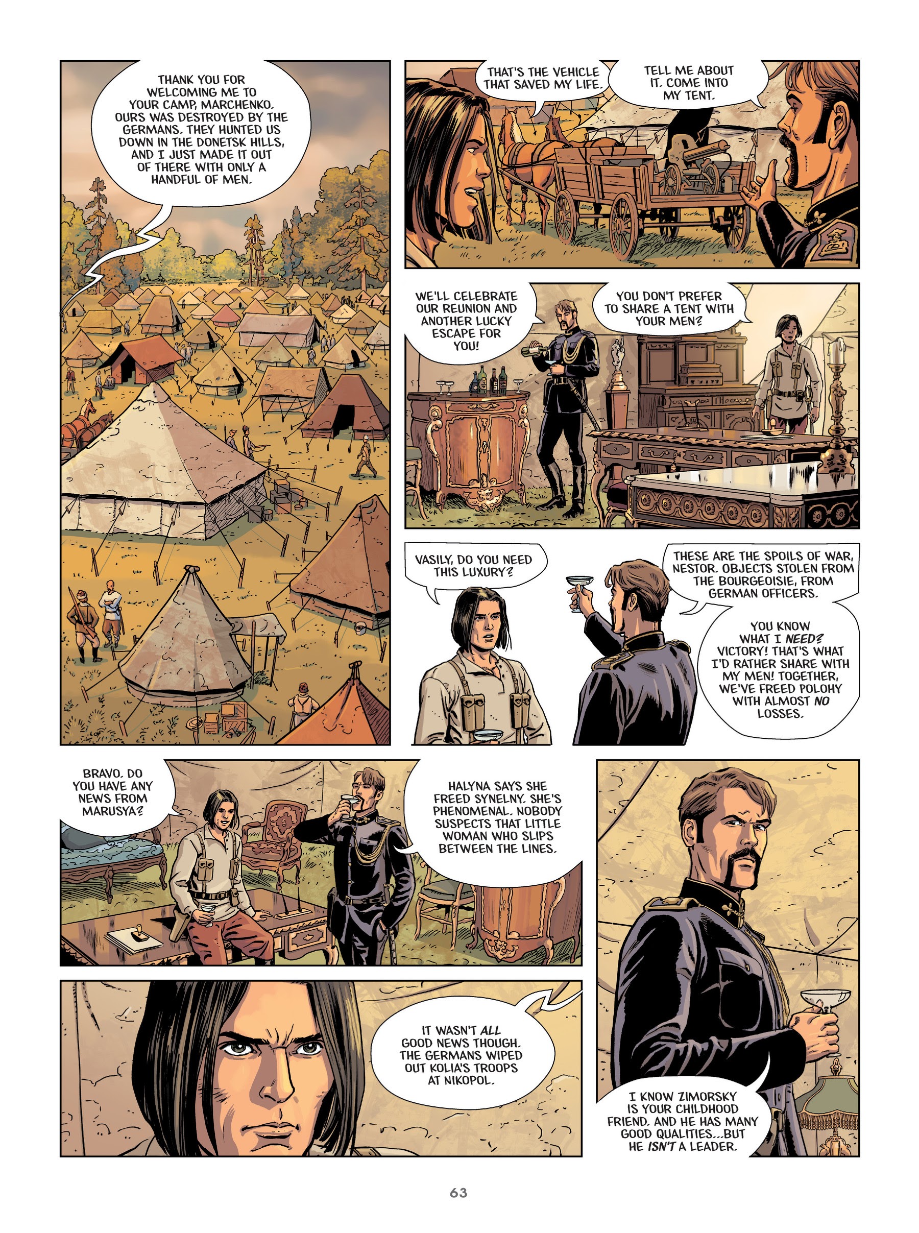 Read online Makhno: Ukrainian Freedom Fighter comic -  Issue # TPB - 64