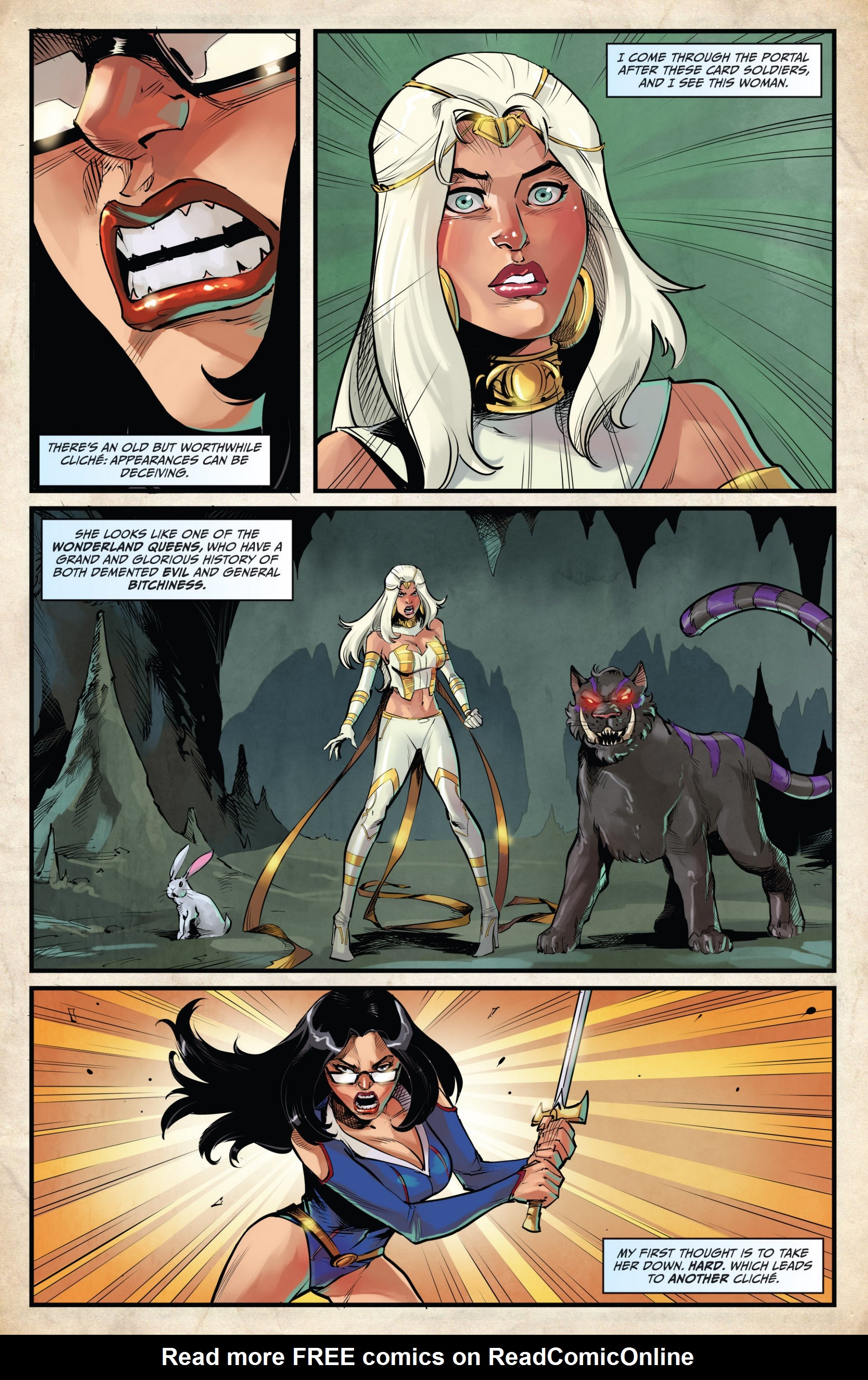 Read online Grimm Fairy Tales vs. Wonderland comic -  Issue #2 - 4