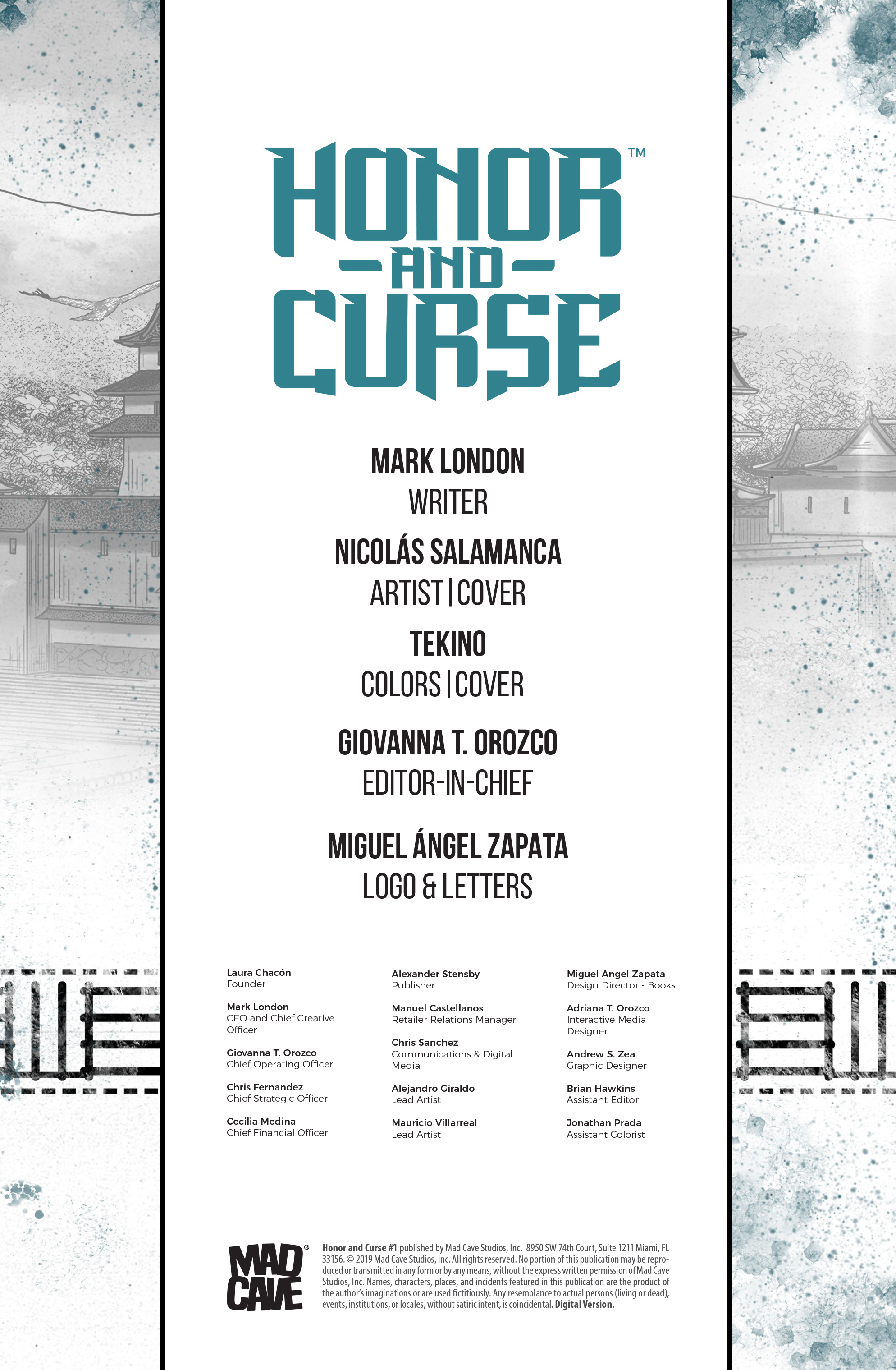 Read online Honor and Curse comic -  Issue #1 - 2