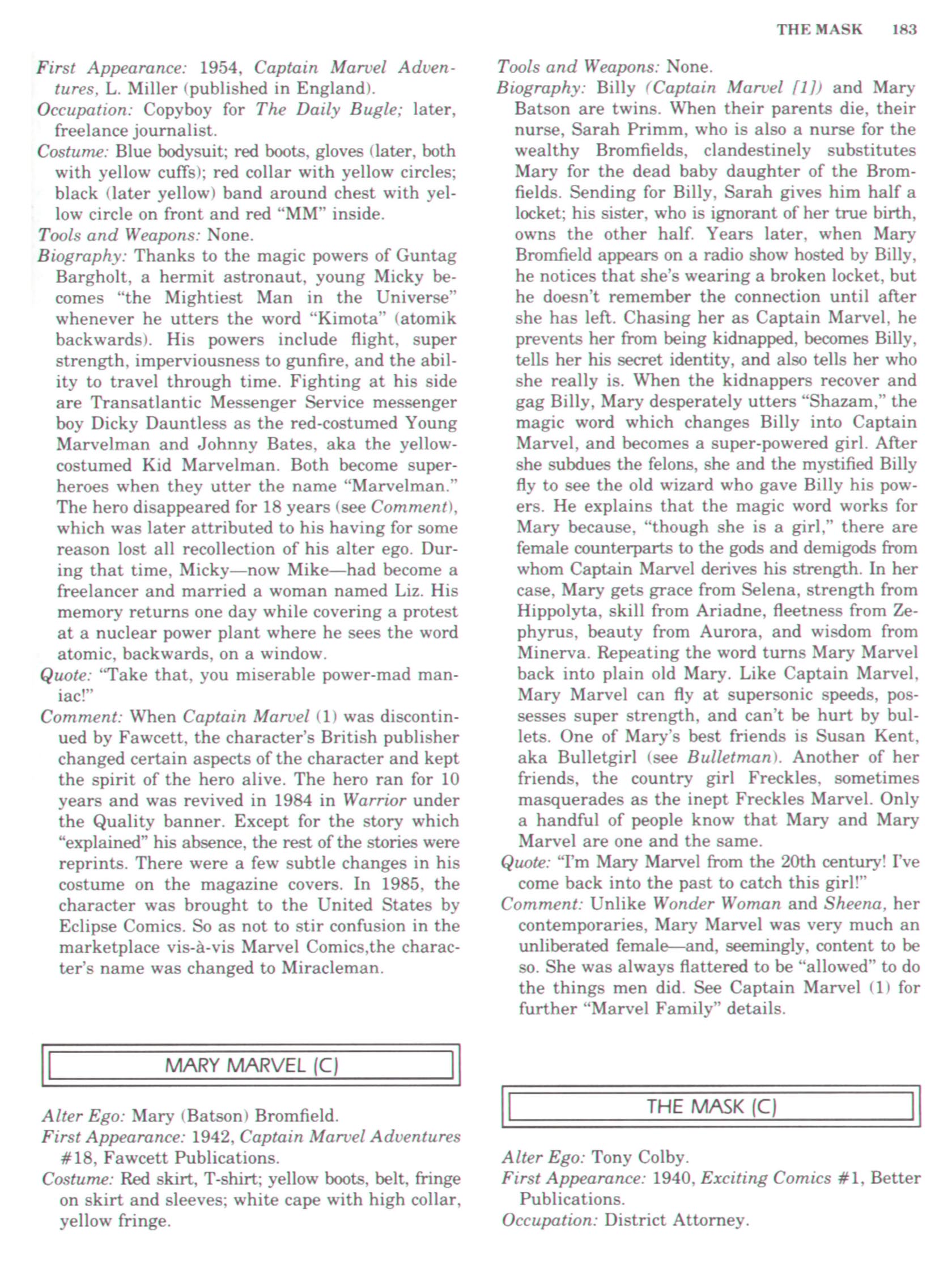 Read online The Encyclopedia of Superheroes comic -  Issue # TPB (Part 3) - 11