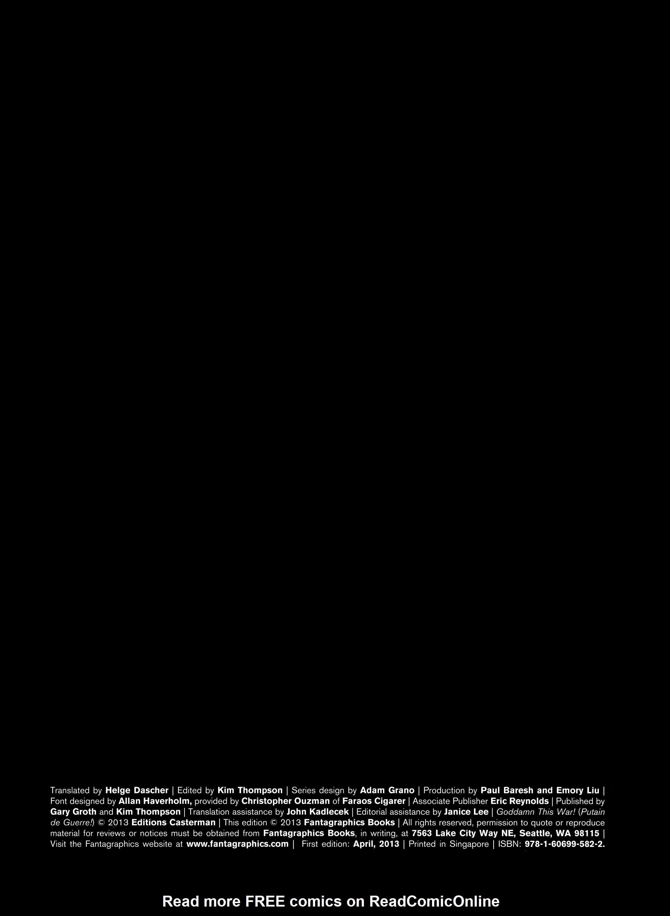 Read online Goddamn This War! comic -  Issue # TPB - 5