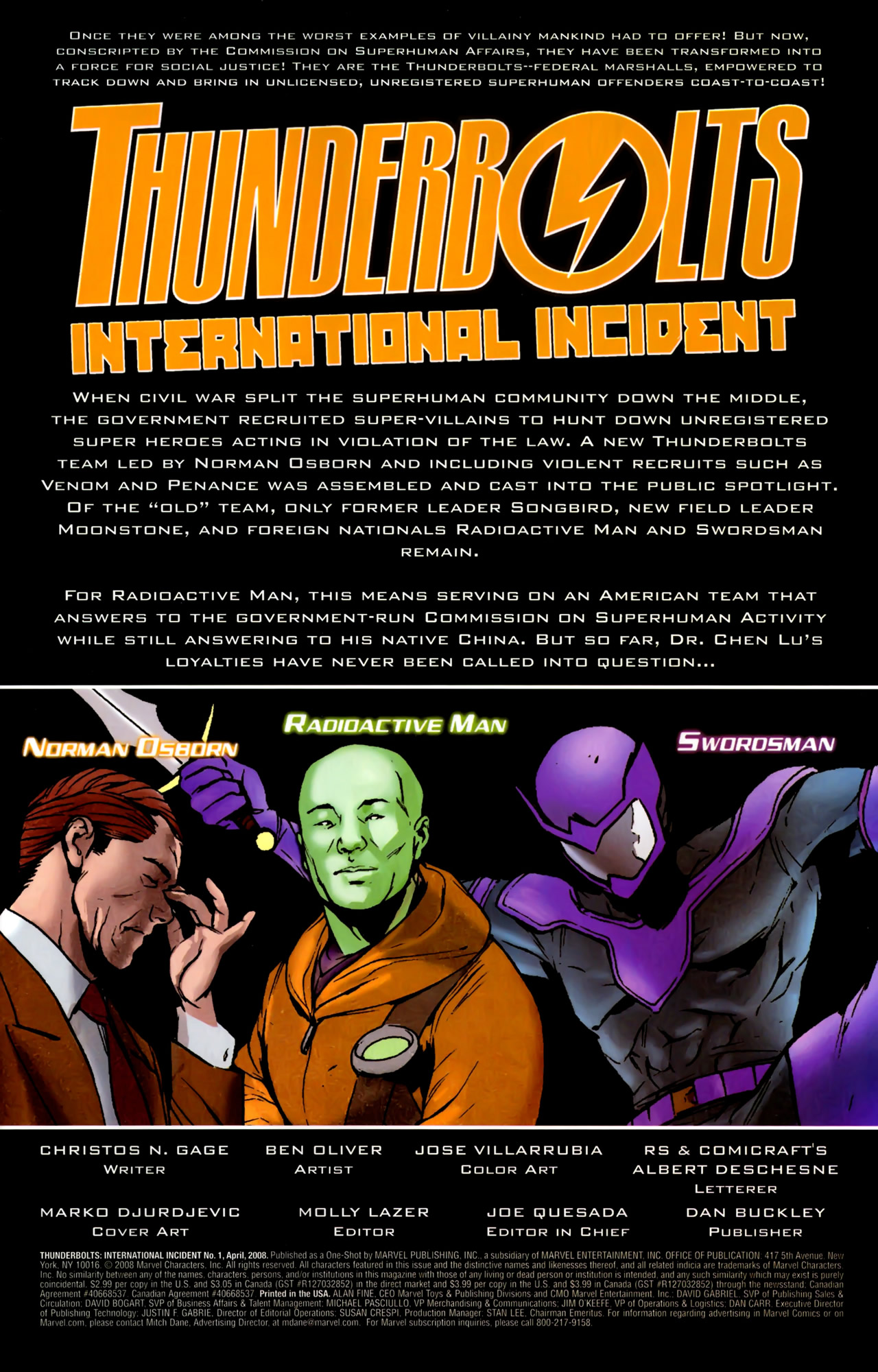 Read online Thunderbolts: International Incident comic -  Issue # Full - 2