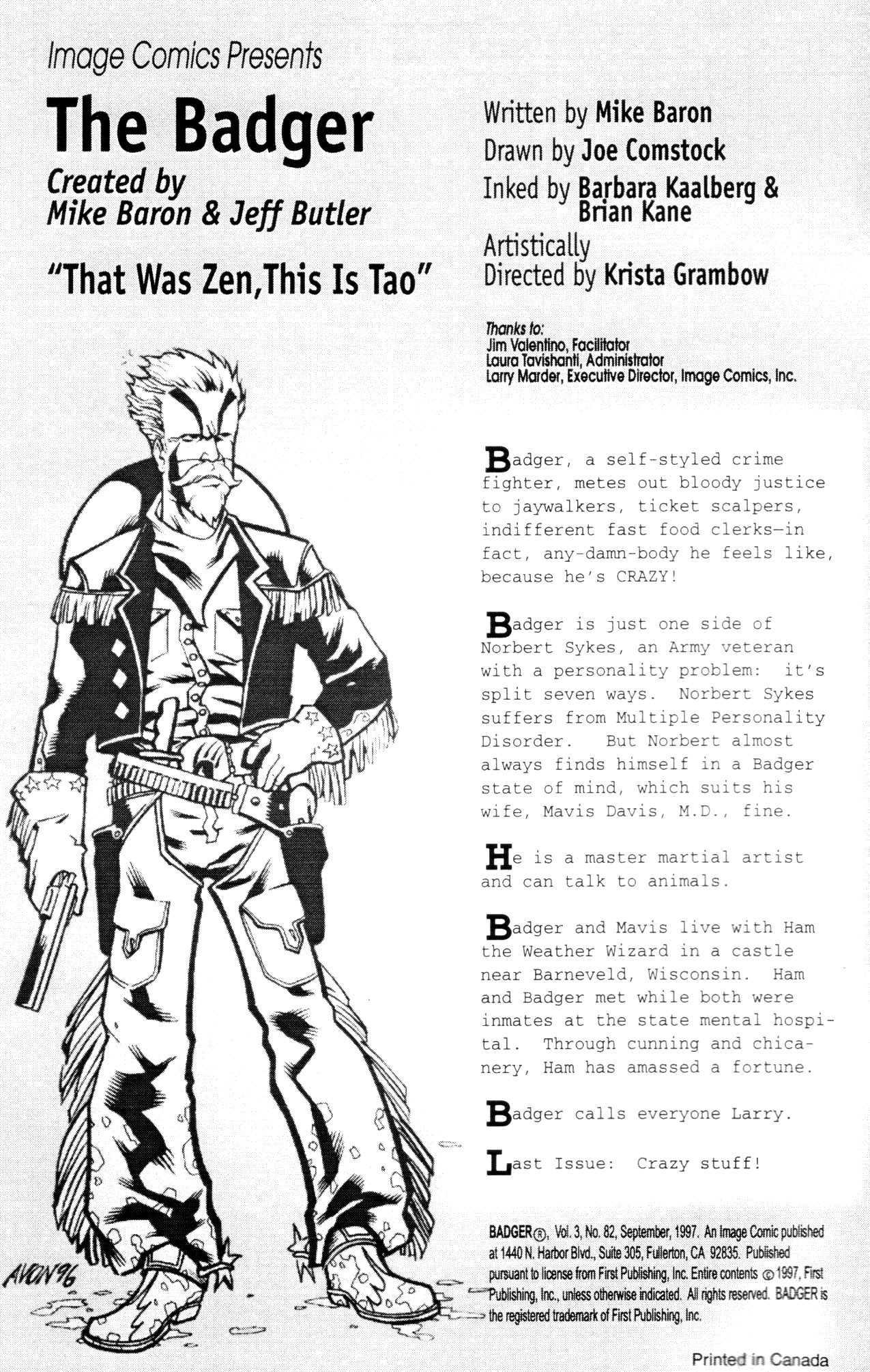 Read online The Badger (1997) comic -  Issue #5 - 2